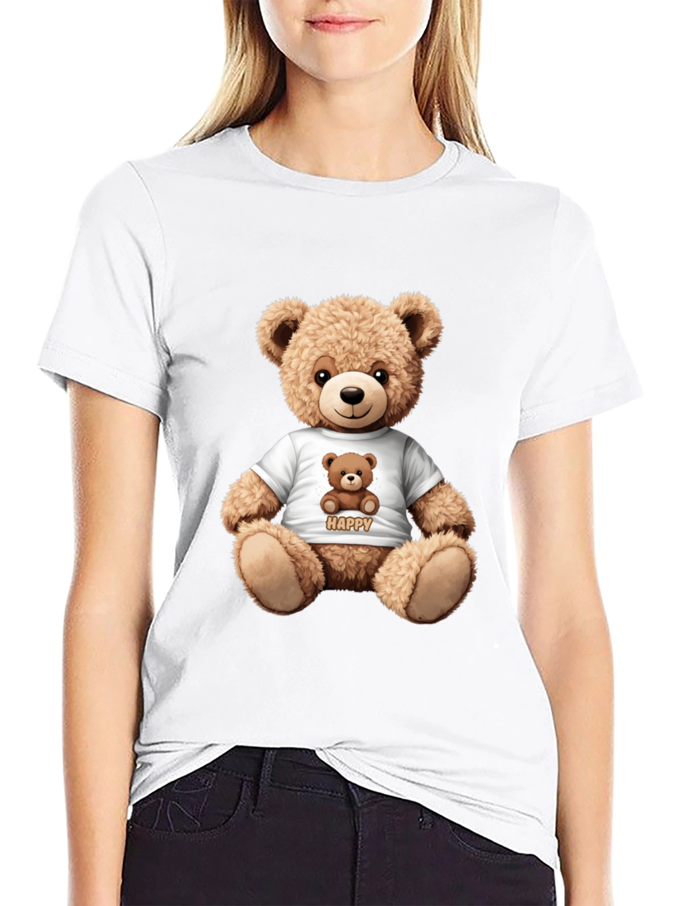Teddy Bear Graphic T-Shirt - Cute & Comfy