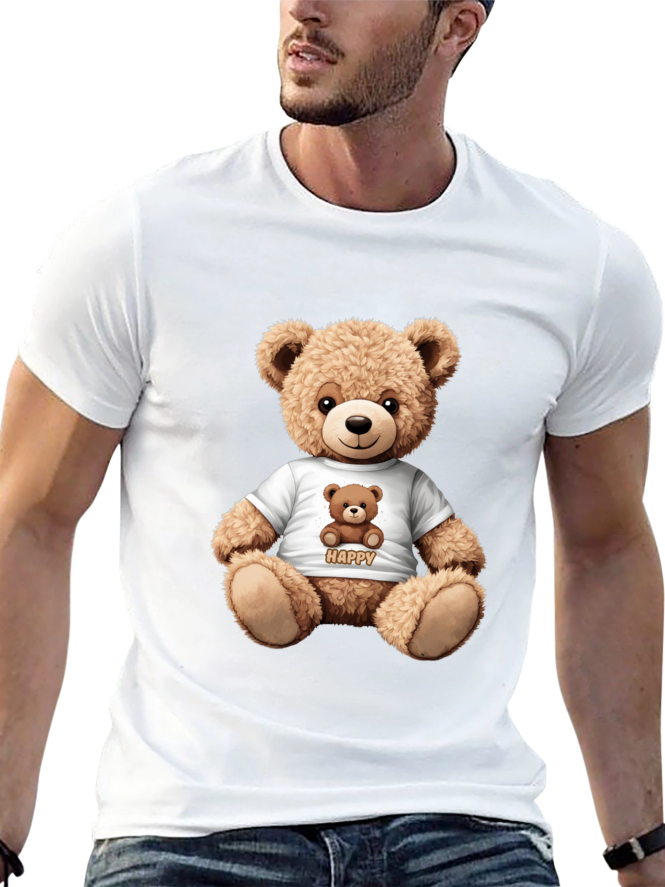 Teddy Bear Graphic T-Shirt - Cute & Comfy