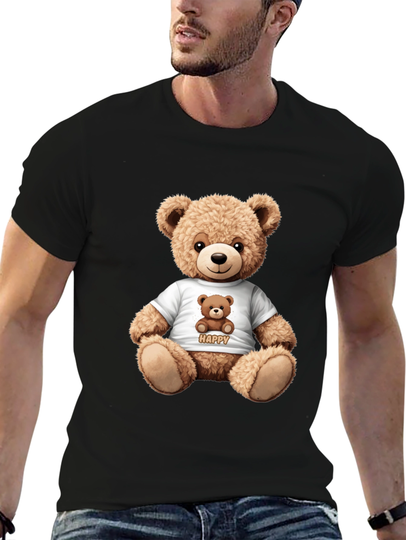 Teddy Bear Graphic T-Shirt - Cute & Comfy