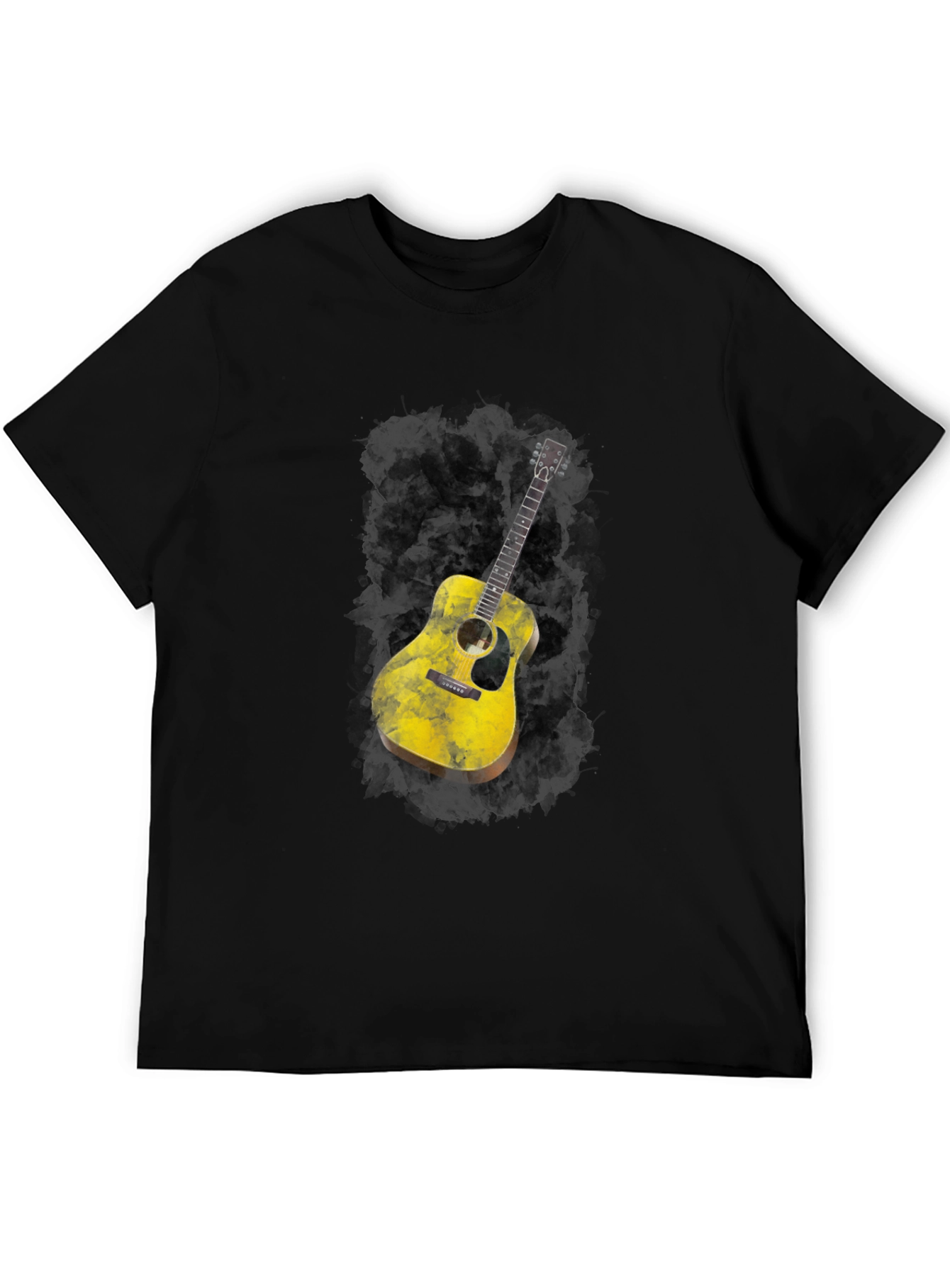 Guitar Graphic Black T-Shirt