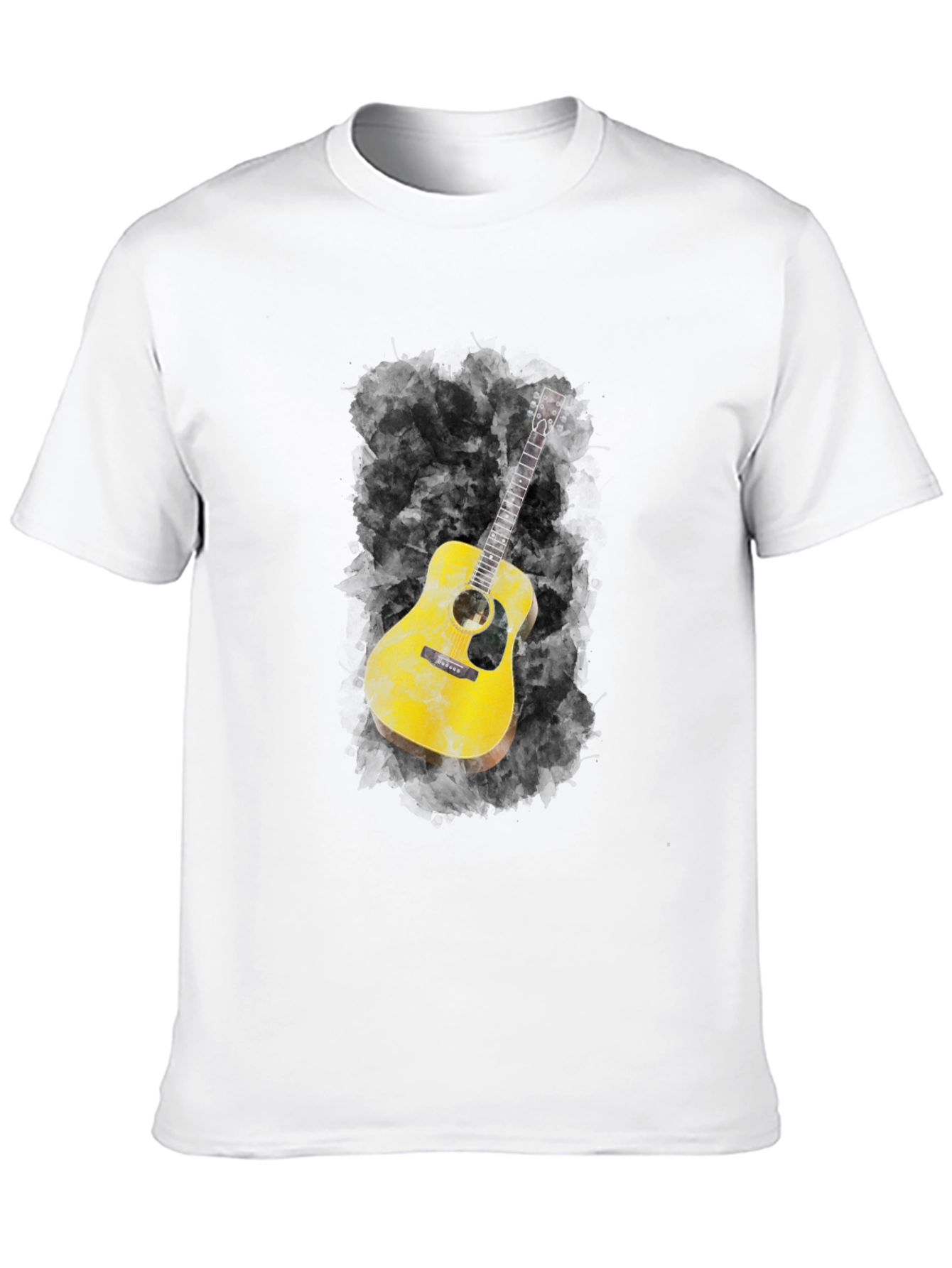 Guitar Graphic Black T-Shirt
