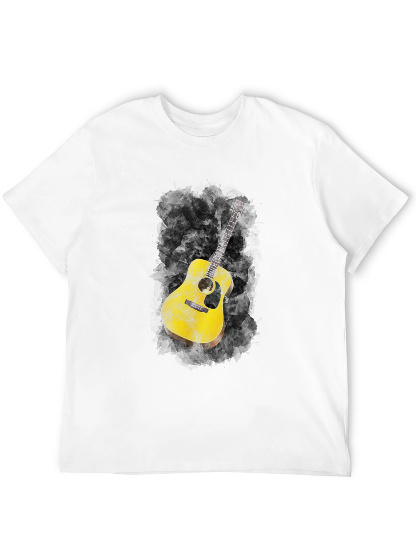 Guitar Graphic Black T-Shirt