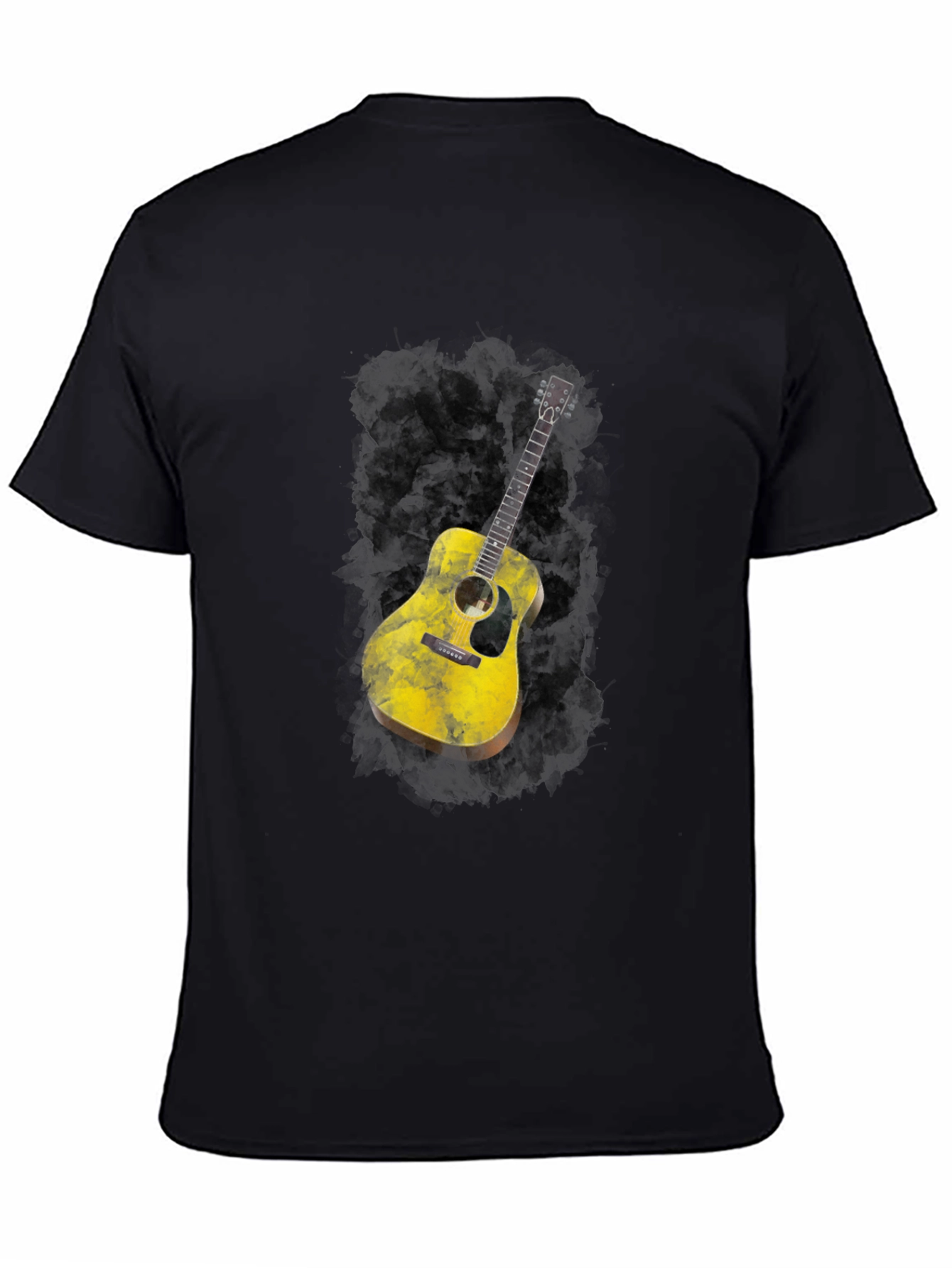 Guitar Graphic Black T-Shirt