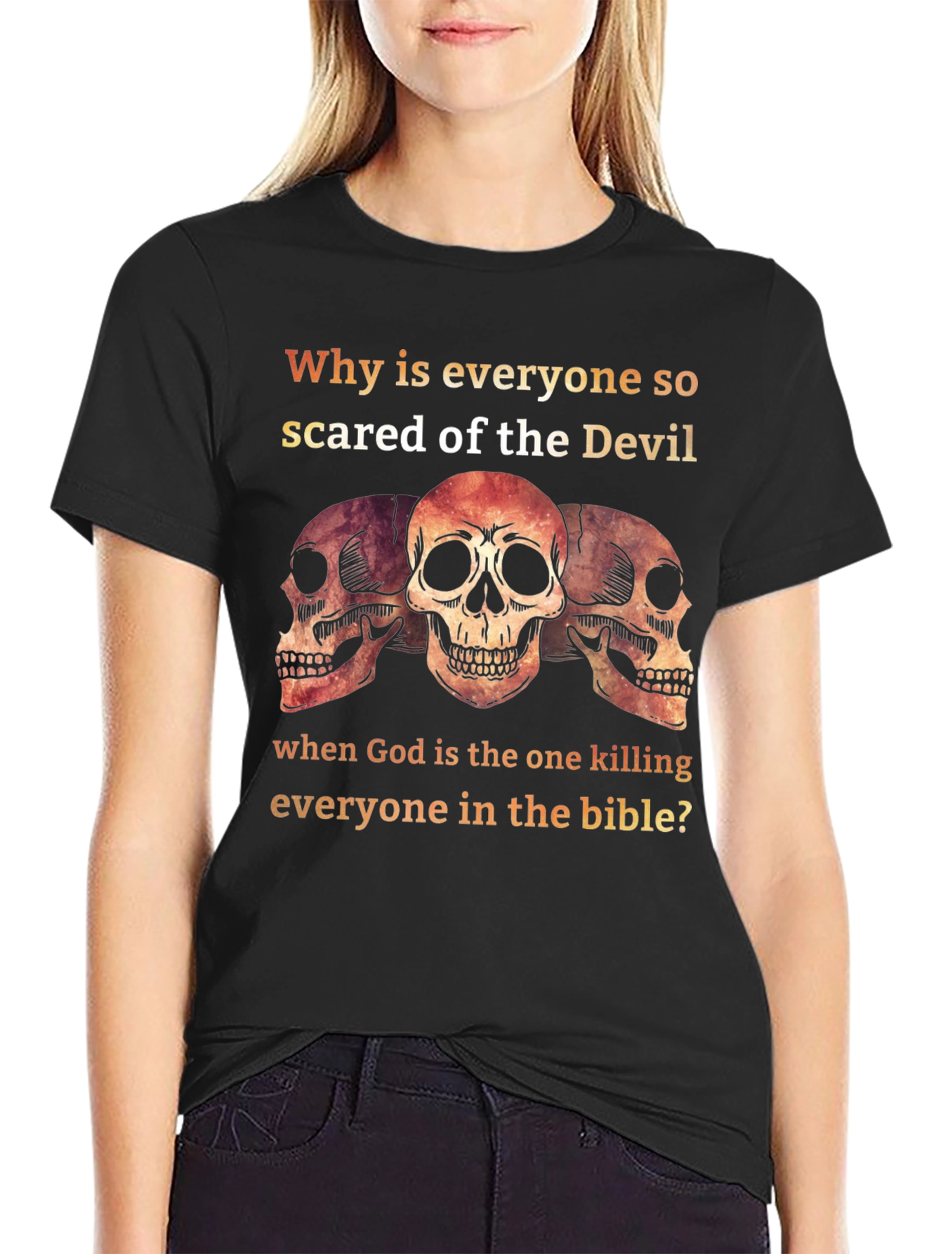 Sarcastic Devil & God T-Shirt