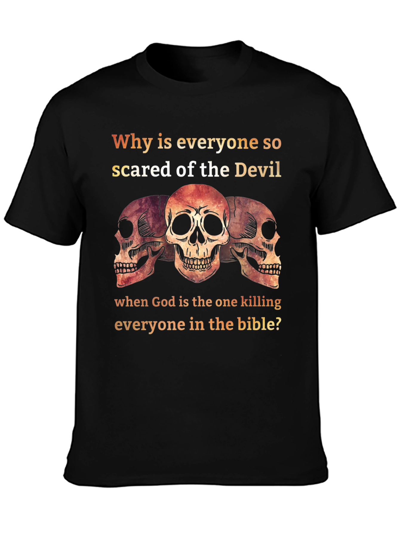 Sarcastic Devil & God T-Shirt