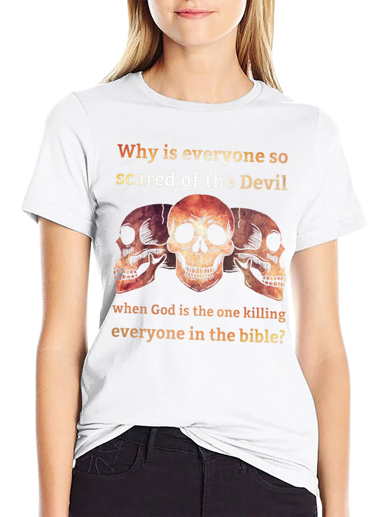 Sarcastic Devil & God T-Shirt