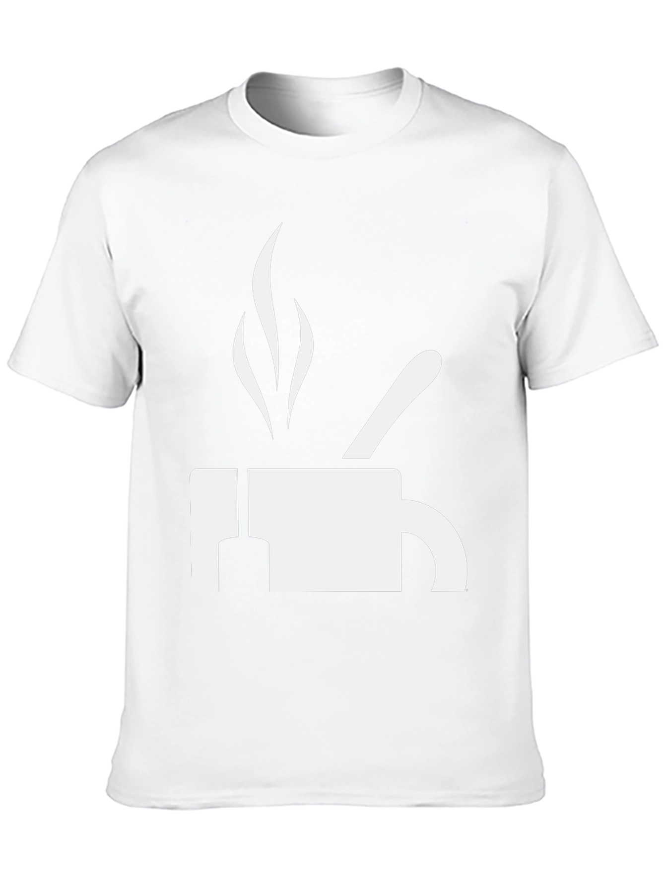 Coffee T-Shirt - White Graphic on Black Cotton Tee