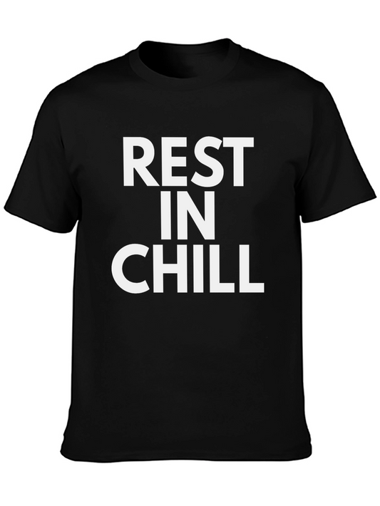 Rest In Chill Black Graphic T-Shirt