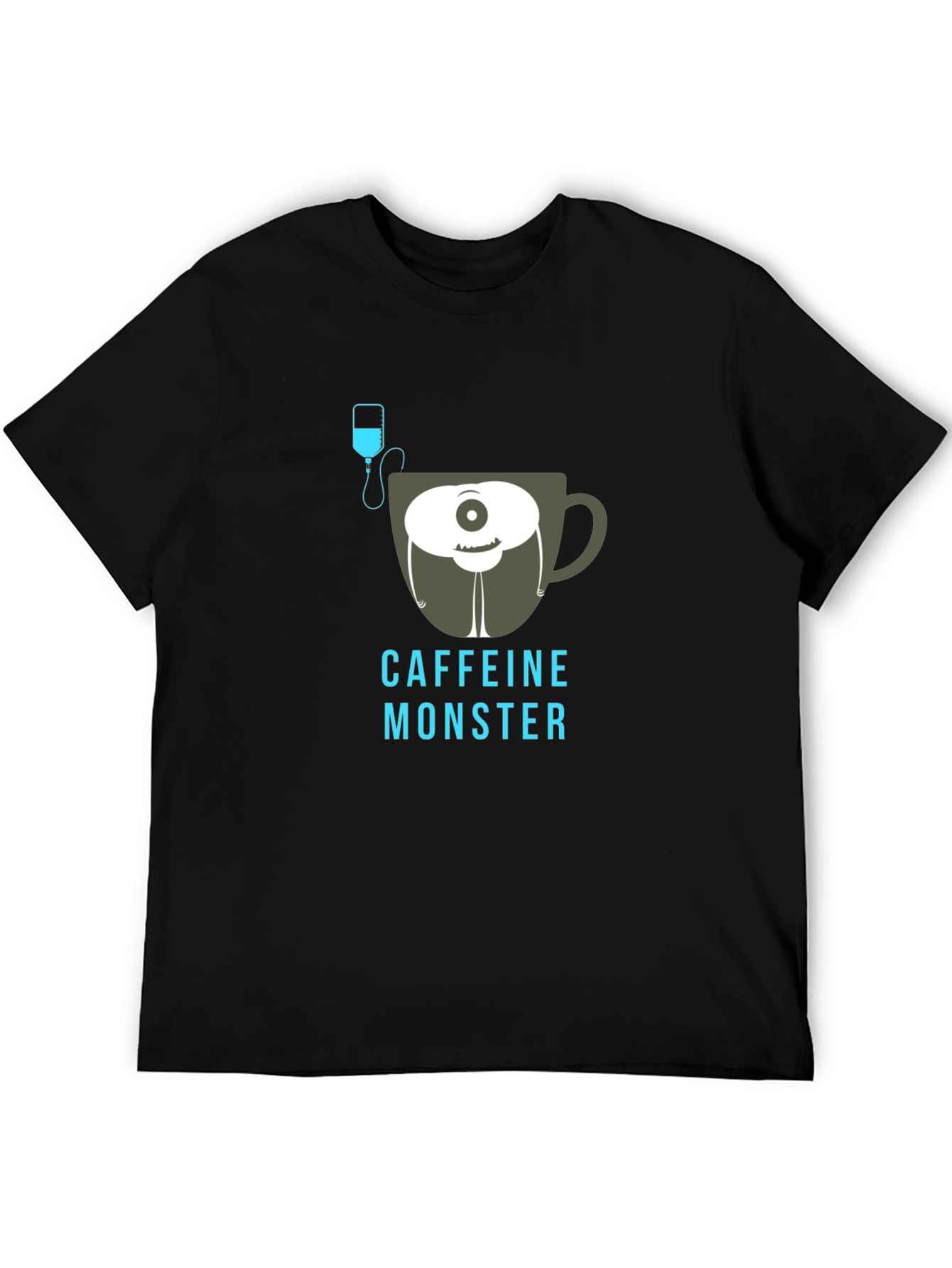Caffeine Monster T-Shirt - Black Graphic Tee