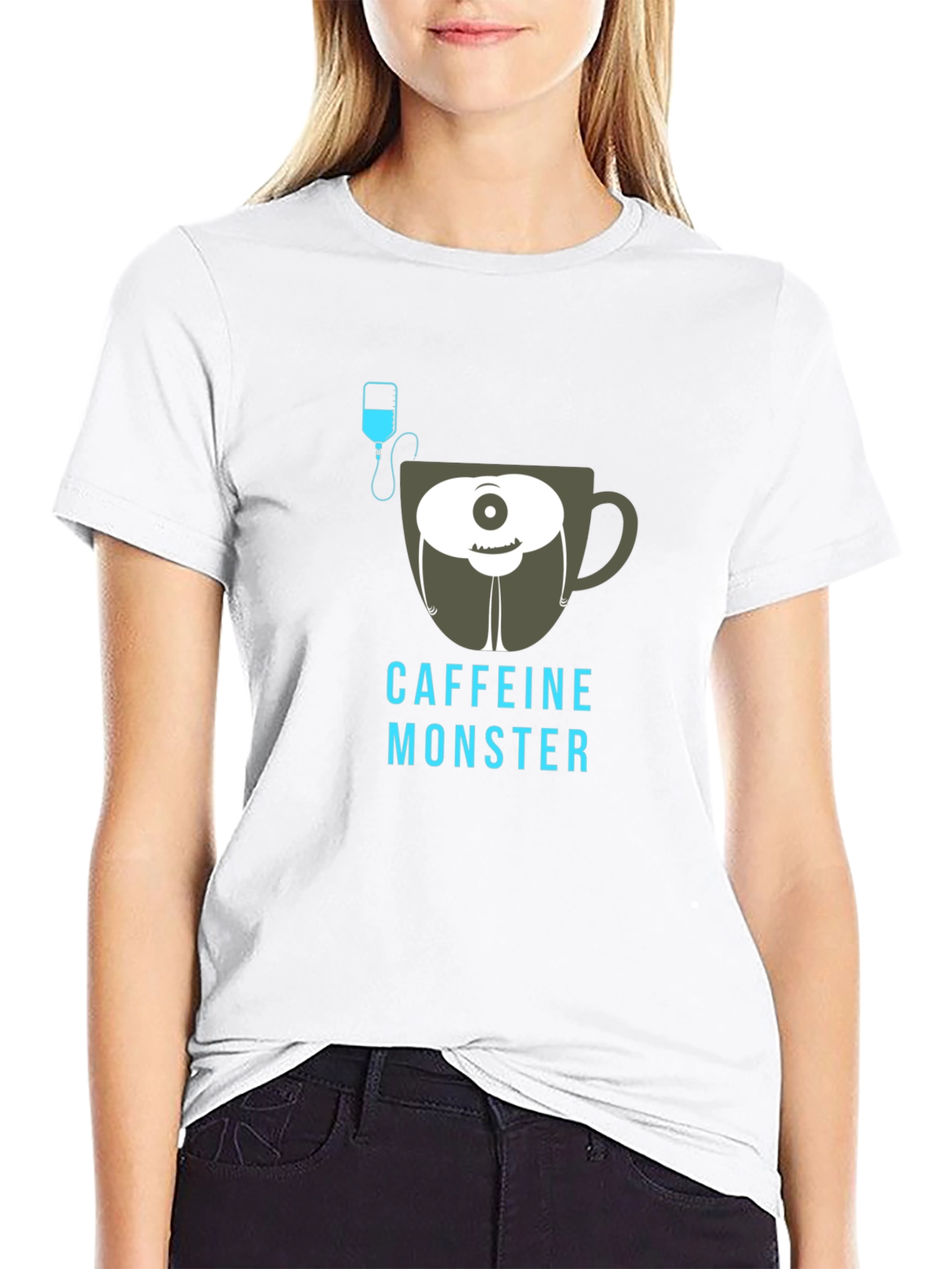 Caffeine Monster T-Shirt - Black Graphic Tee