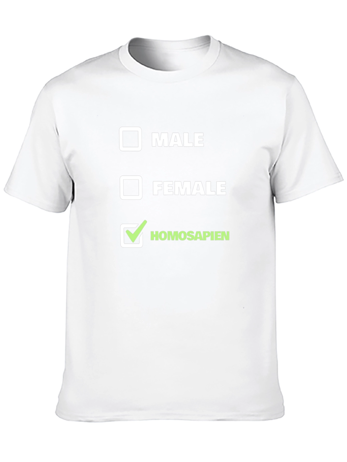 Homo Sapien T-Shirt - Checkbox Design