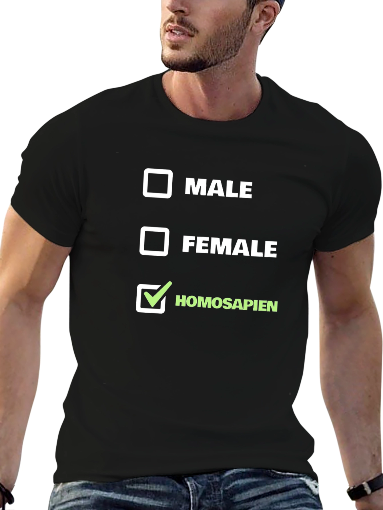 Homo Sapien T-Shirt - Checkbox Design