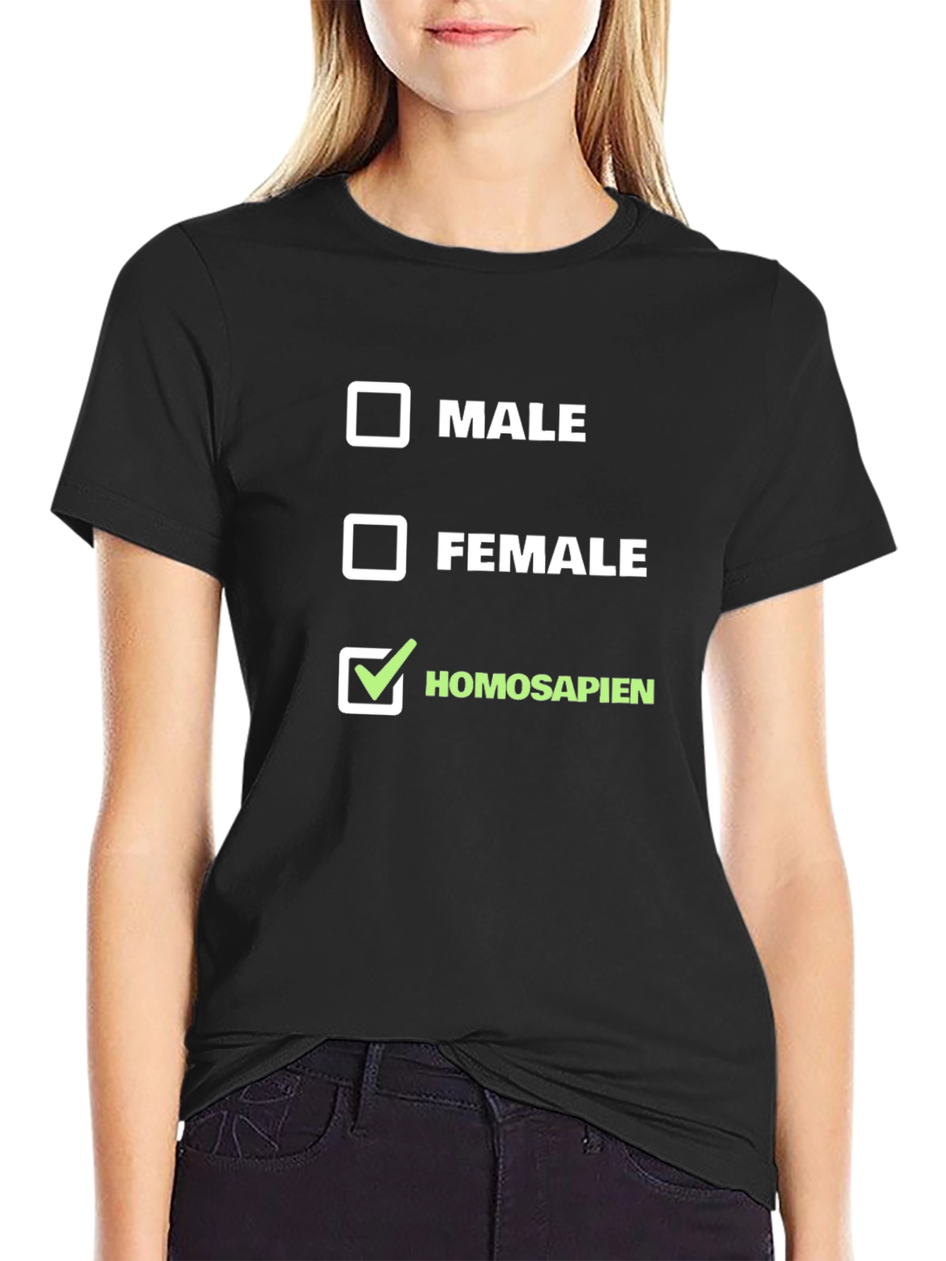 Homo Sapien T-Shirt - Checkbox Design