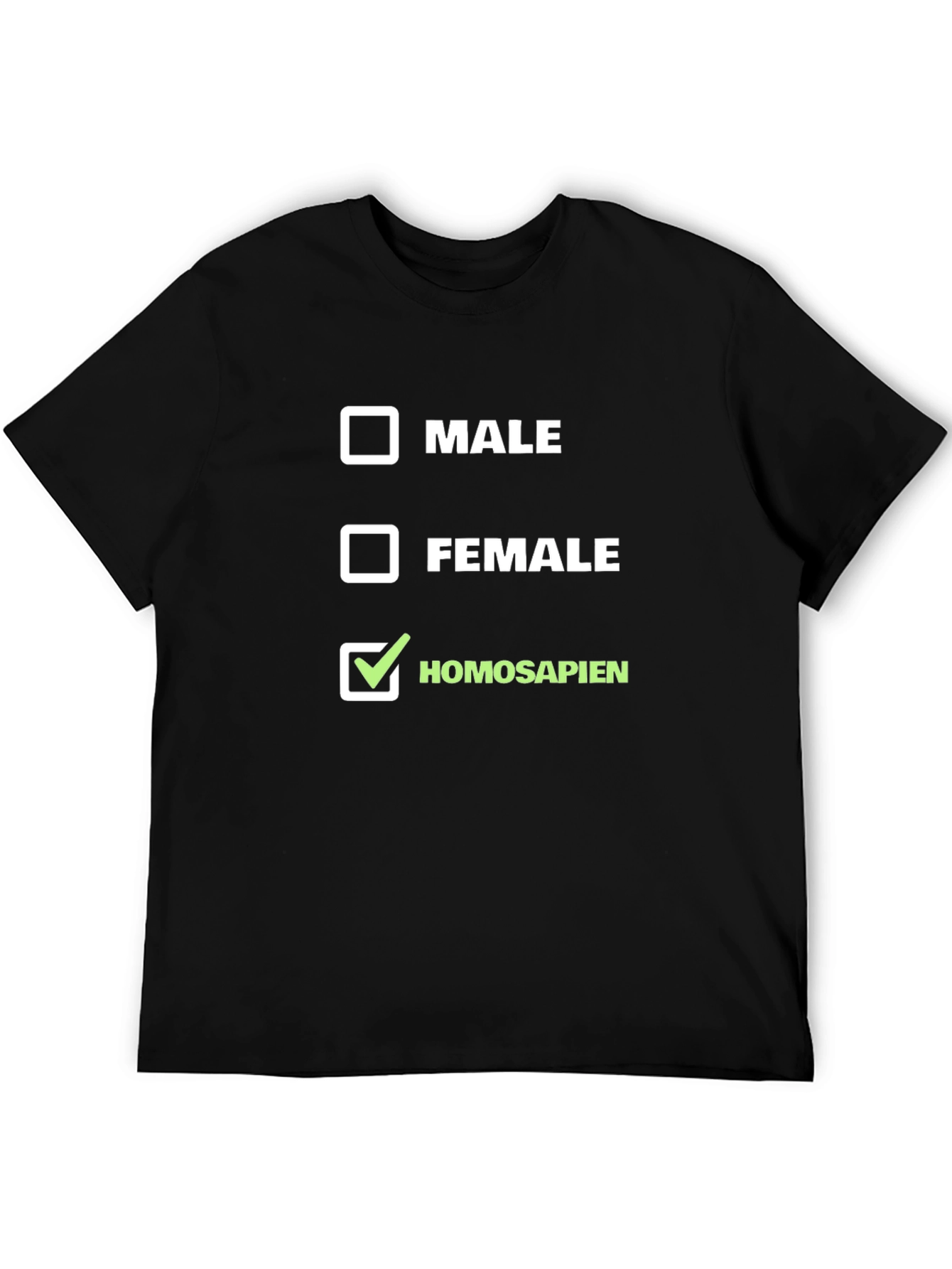 Homo Sapien T-Shirt - Checkbox Design