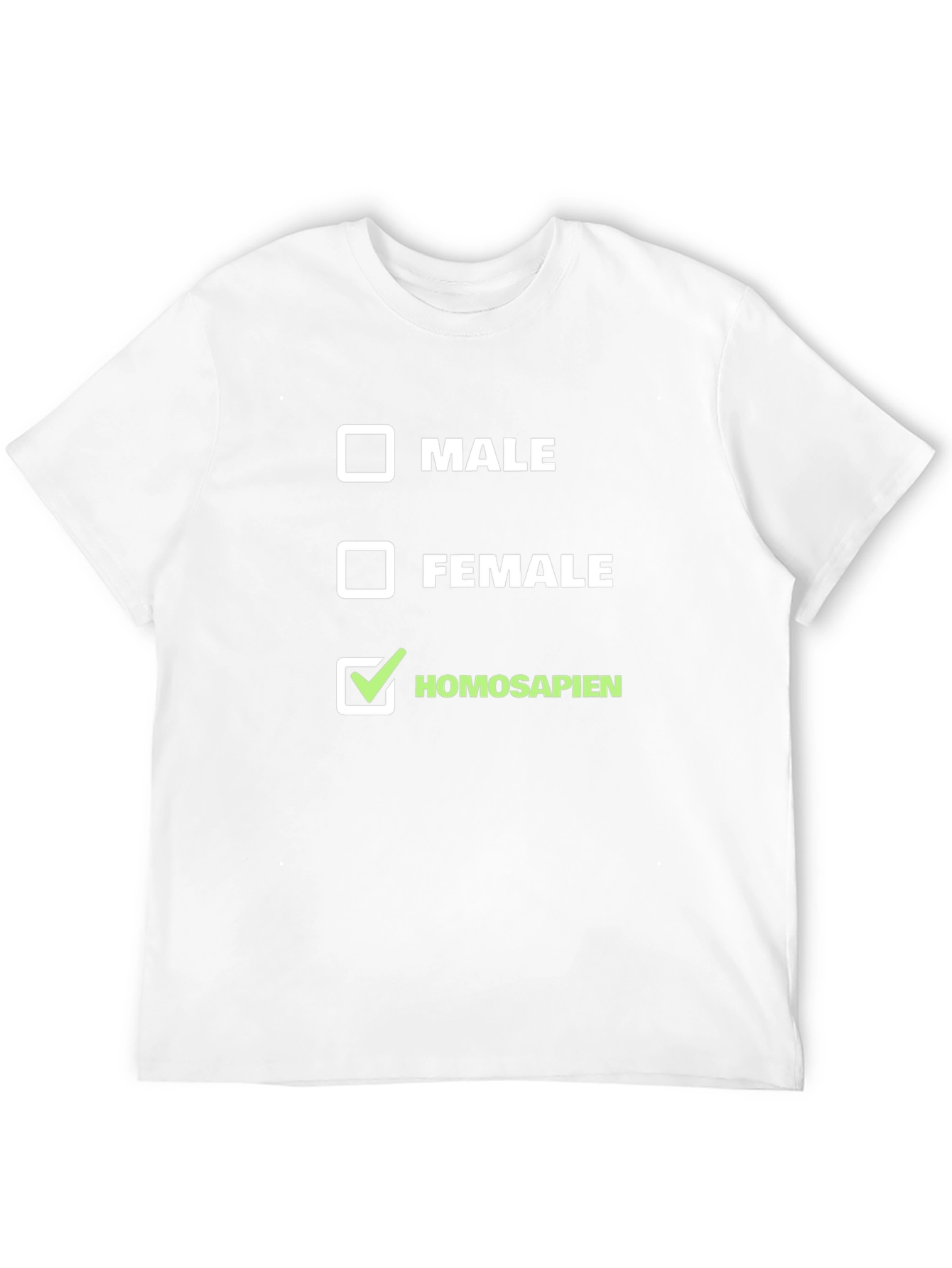 Homo Sapien T-Shirt - Checkbox Design