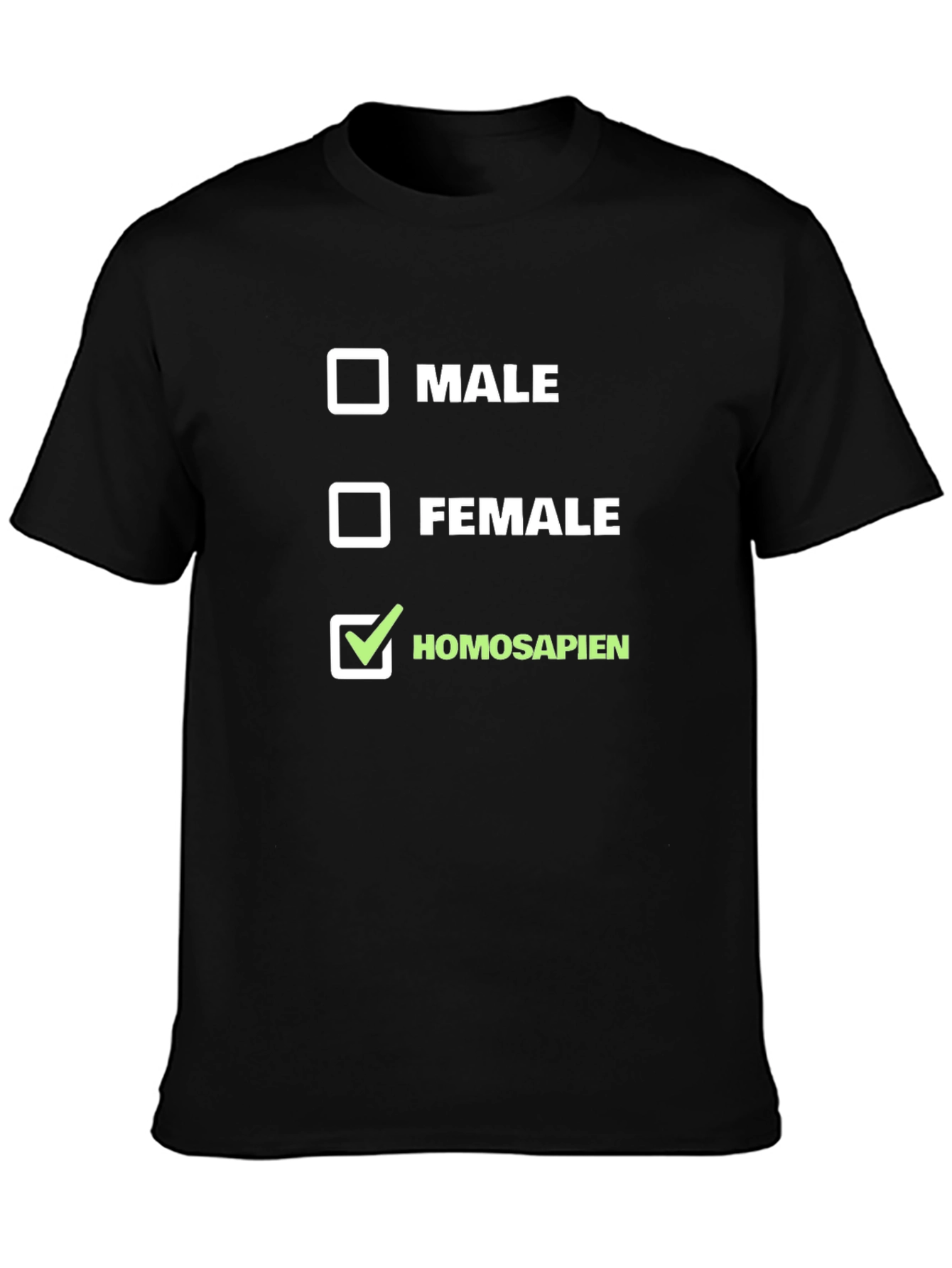 Homo Sapien T-Shirt - Checkbox Design