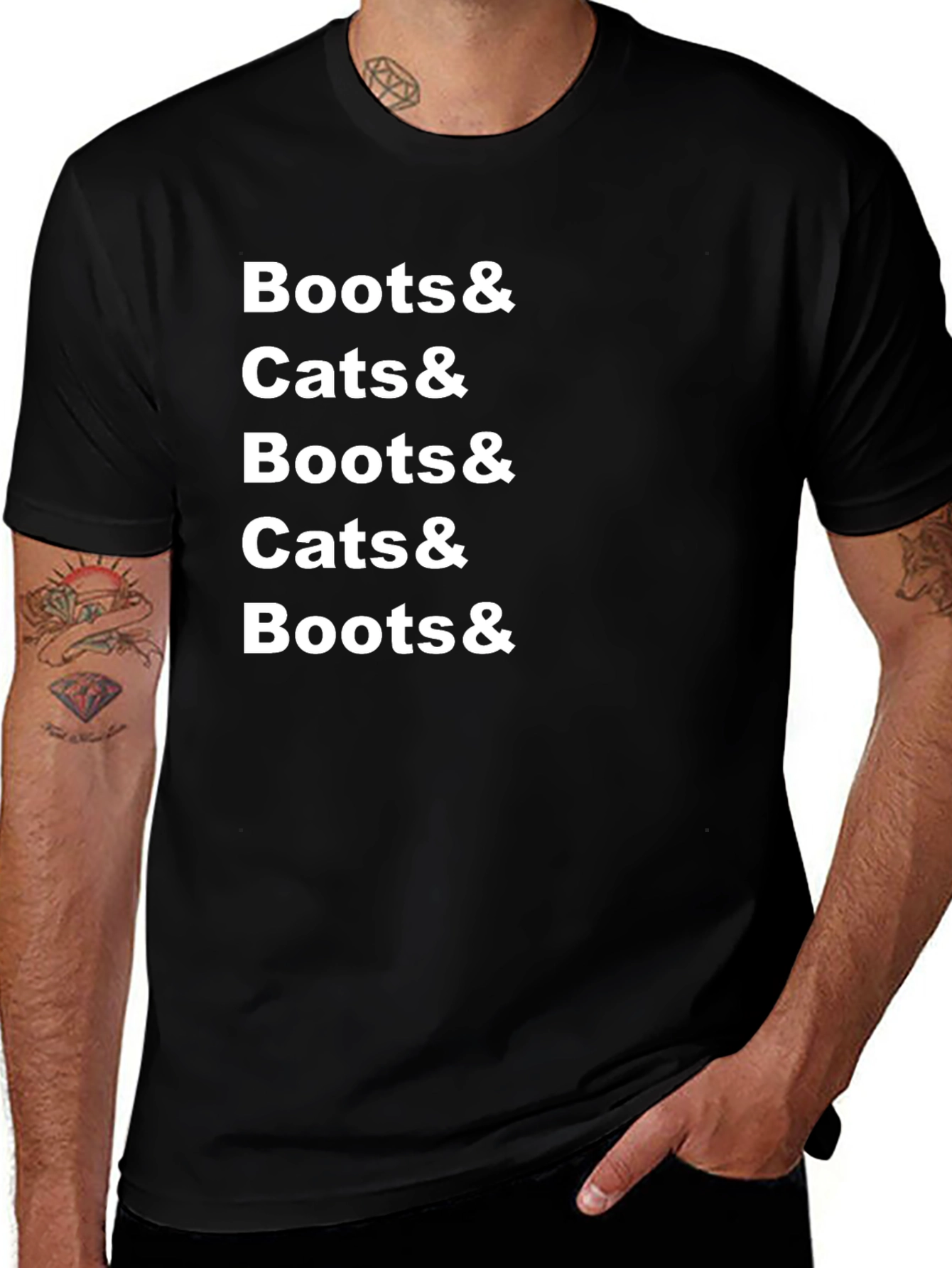 Boots & Cats Graphic T-Shirt