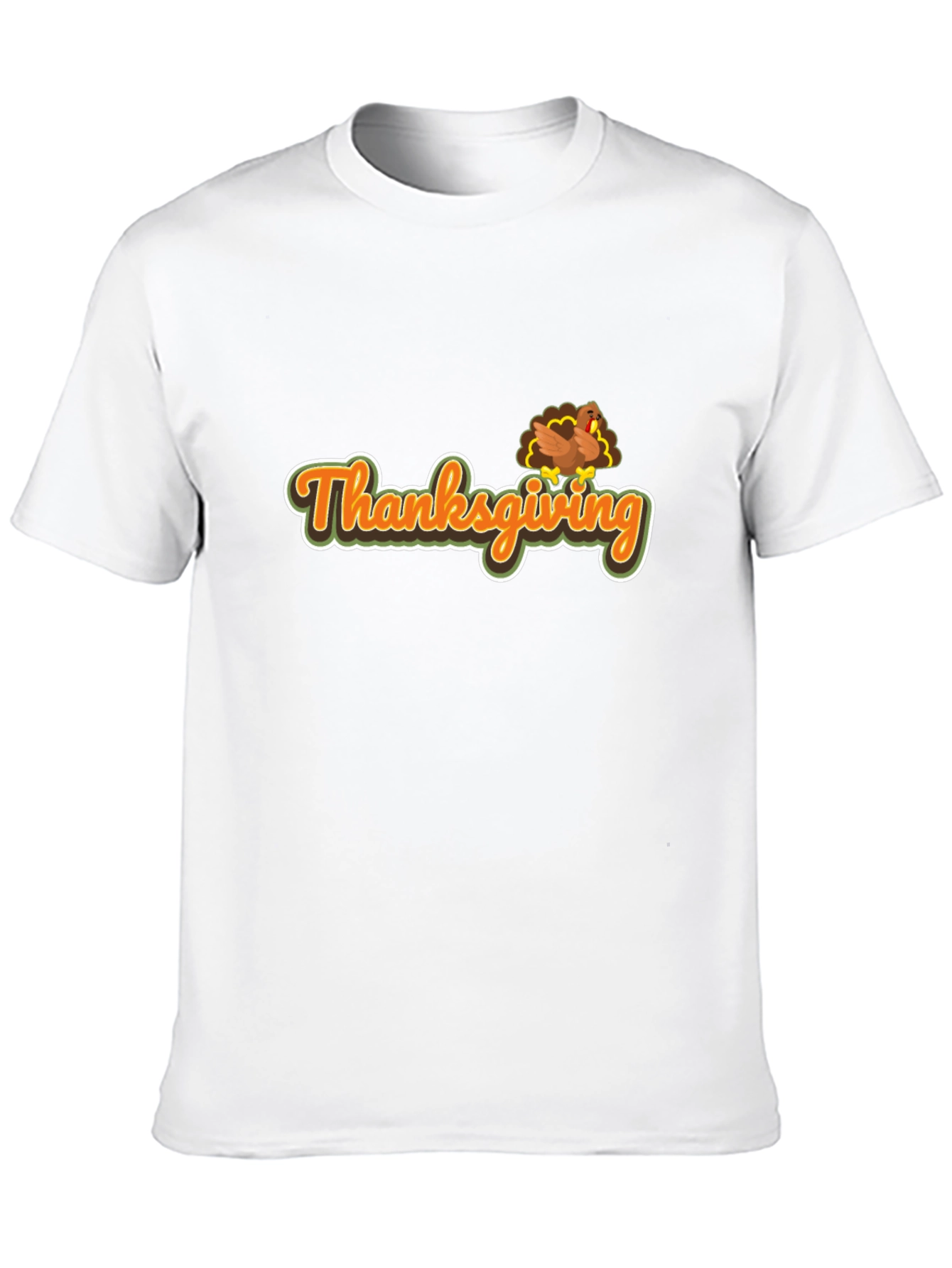 Thanksgiving Turkey Graphic Tee - Soft Black T-Shirt