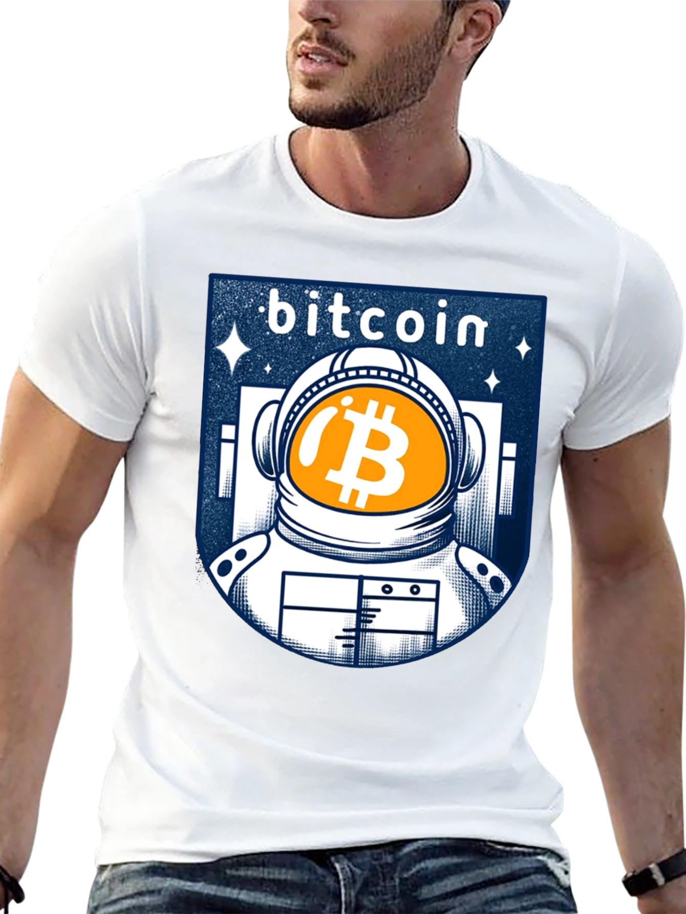 Bitcoin Astronaut Graphic T-Shirt