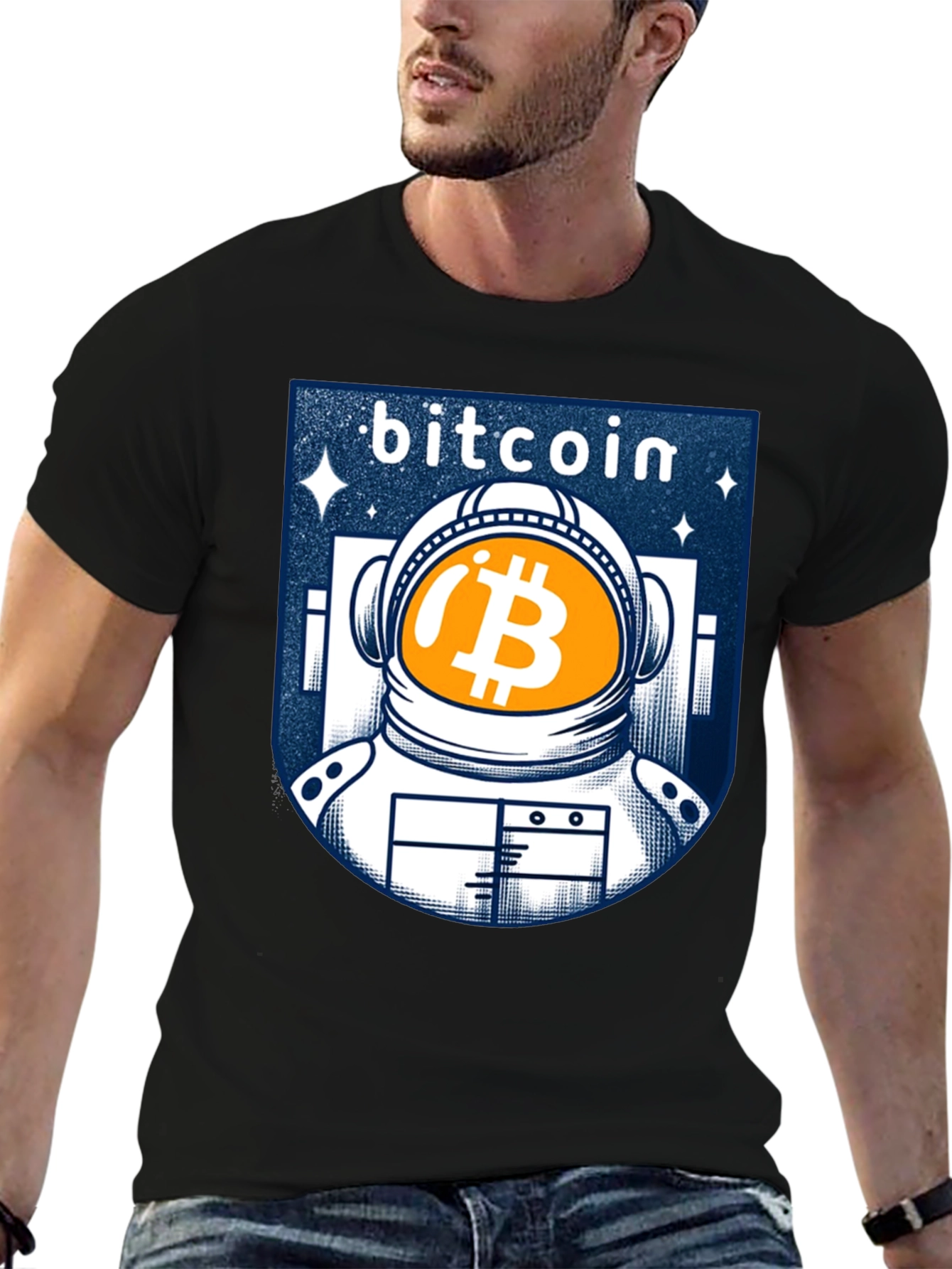 Bitcoin Astronaut Graphic T-Shirt