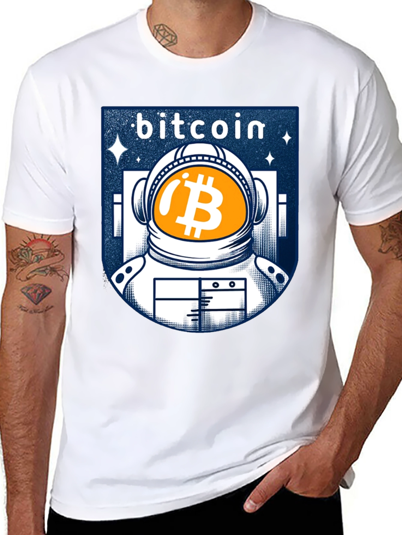 Bitcoin Astronaut Graphic T-Shirt
