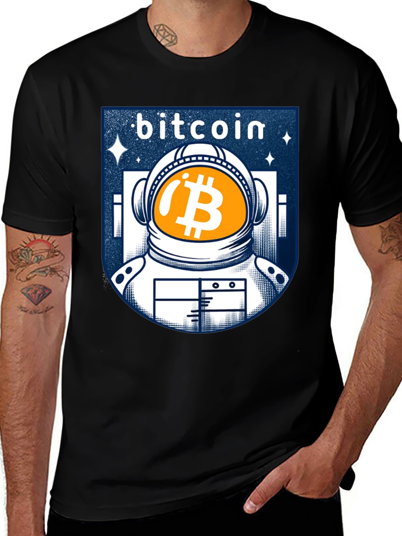 Bitcoin Astronaut Graphic T-Shirt