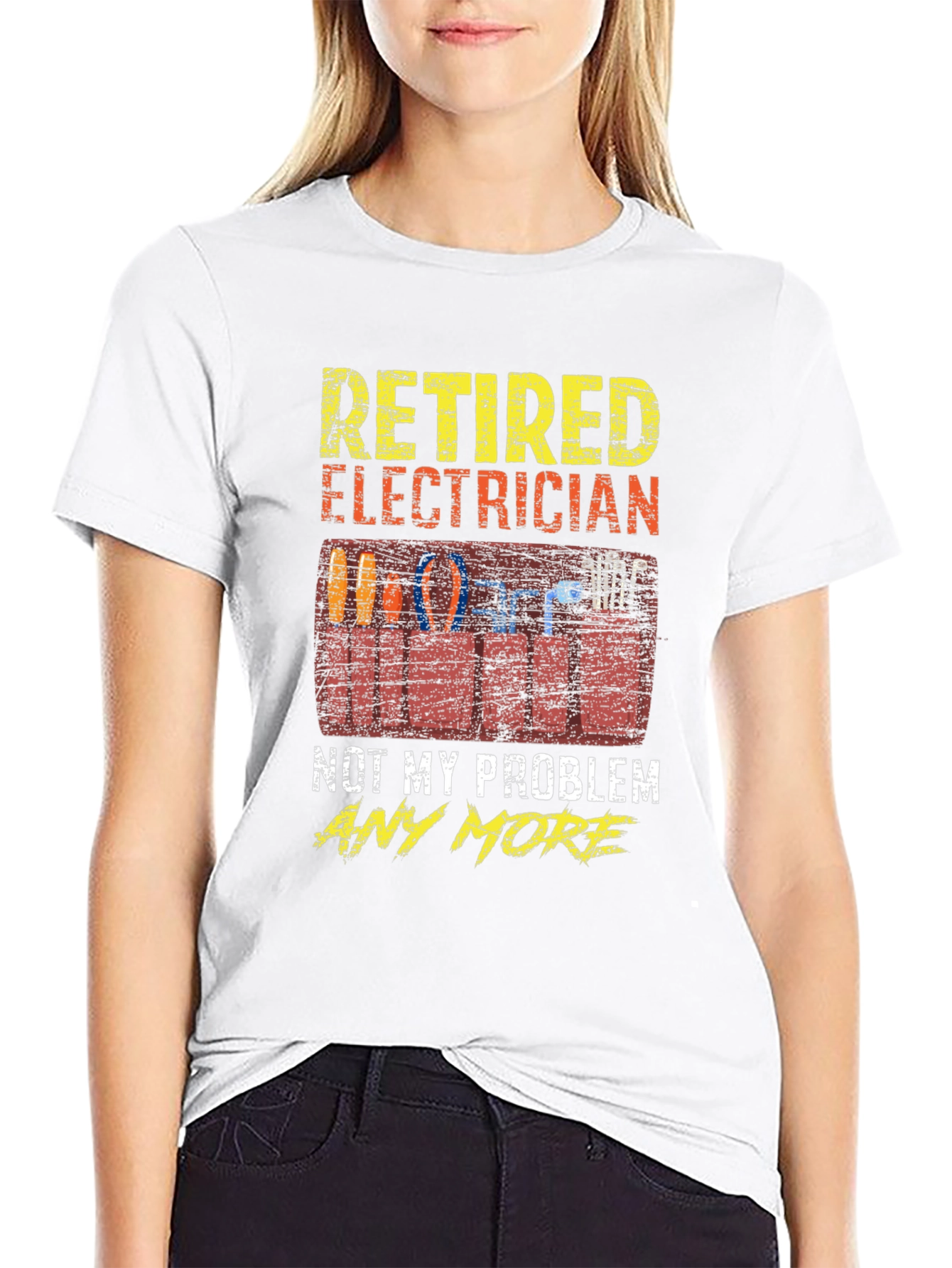 Retired Electrician T-Shirt - Funny Retirement Gift