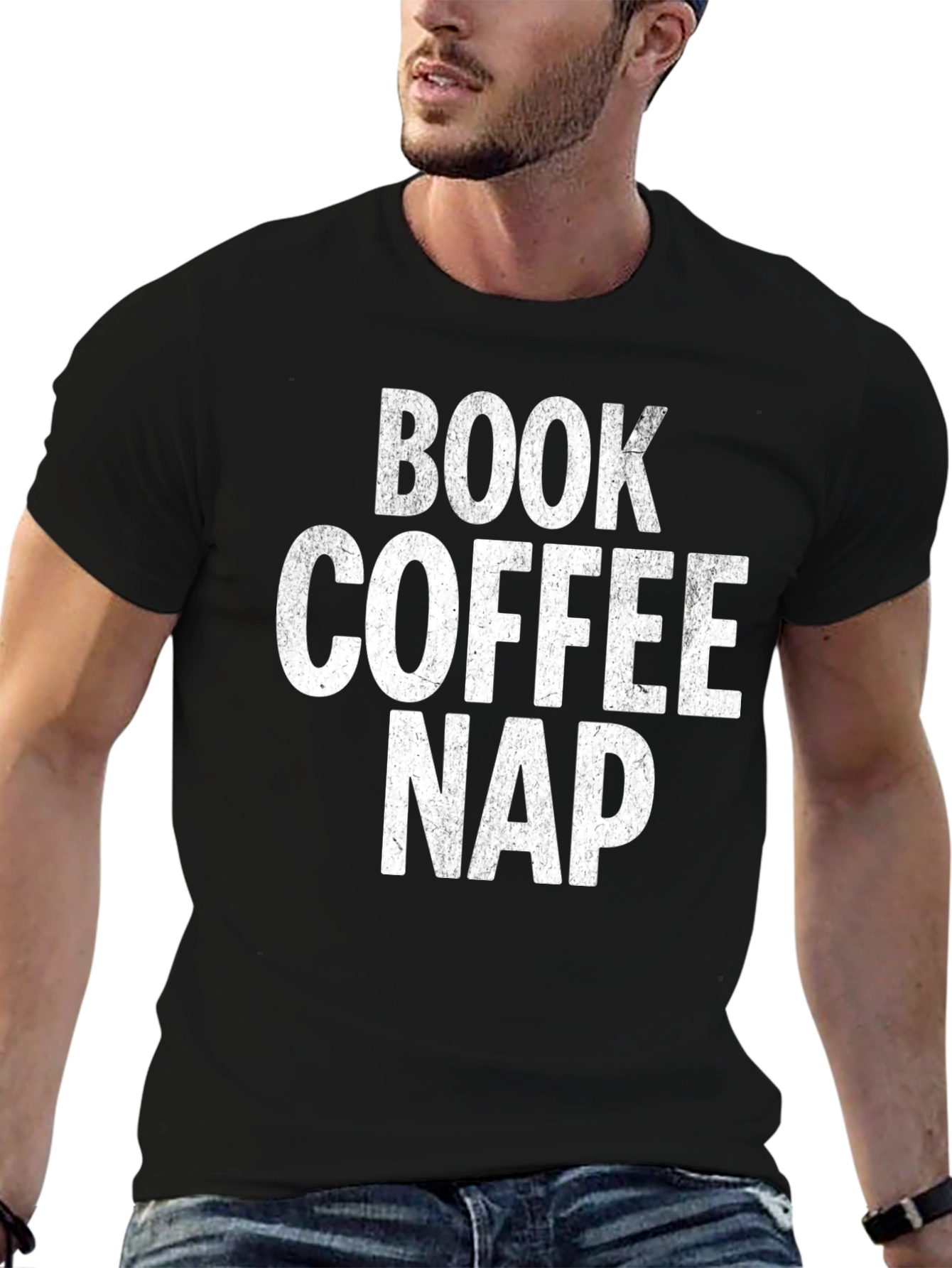 Book Coffee Nap T-Shirt - Relax & Read