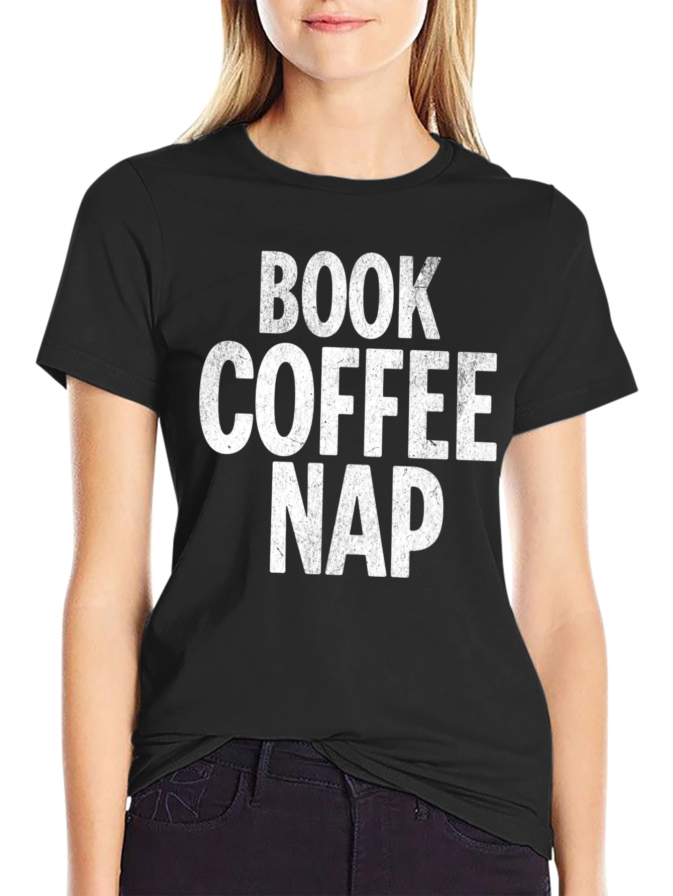 Book Coffee Nap T-Shirt - Relax & Read