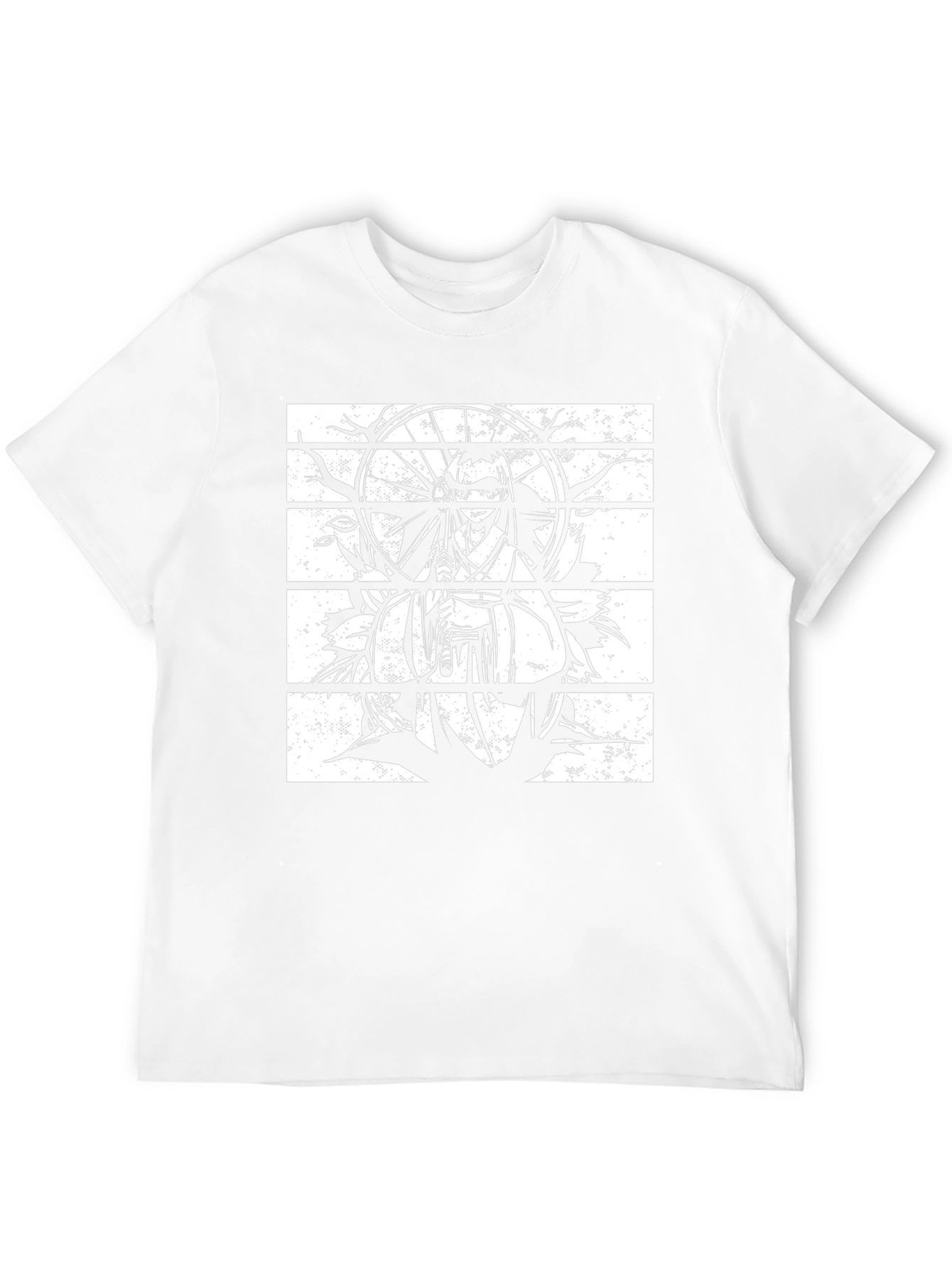Black Anime Graphic Tee - Stylish Manga Print Shirt