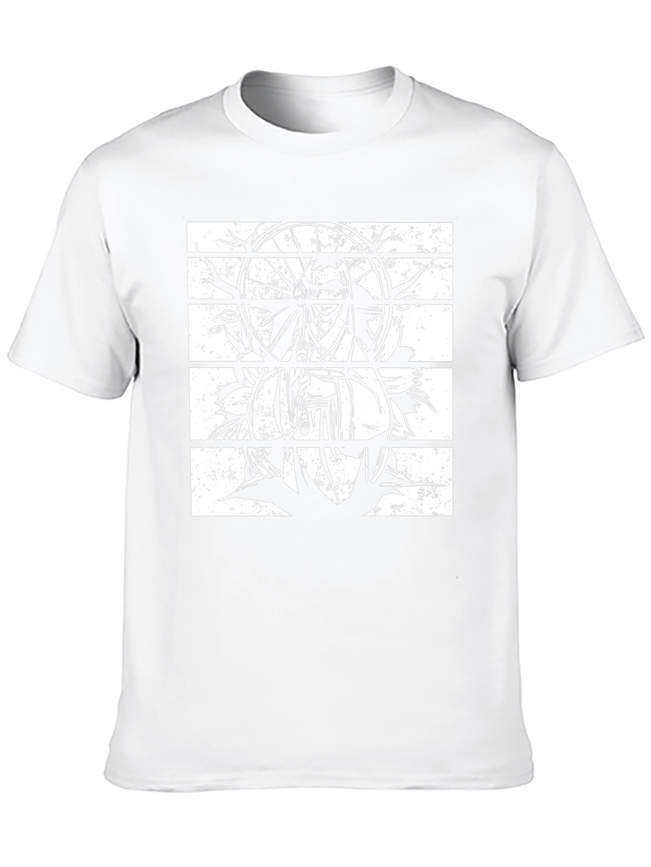Black Anime Graphic Tee - Stylish Manga Print Shirt