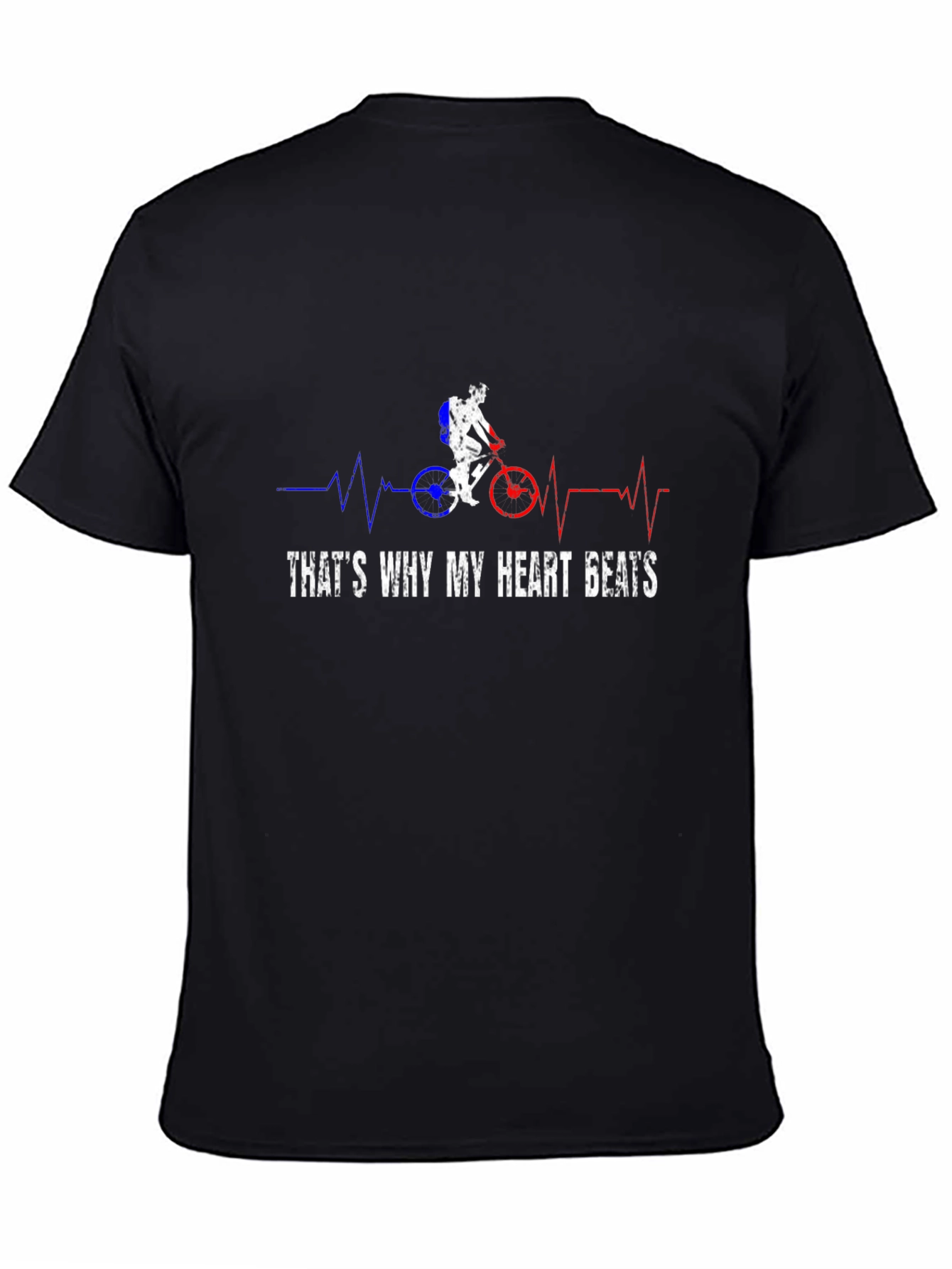 Cycling Heartbeat T-Shirt - Bike Lover Tee