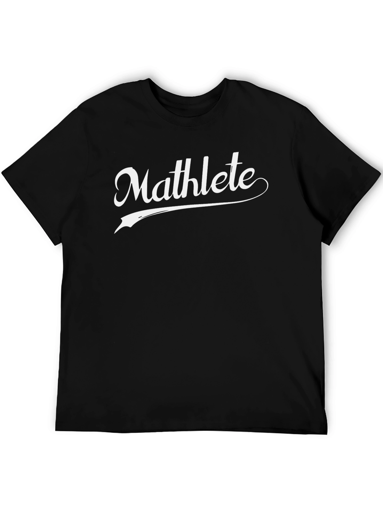 Mathlete T-Shirt - Black Cotton Graphic Tee