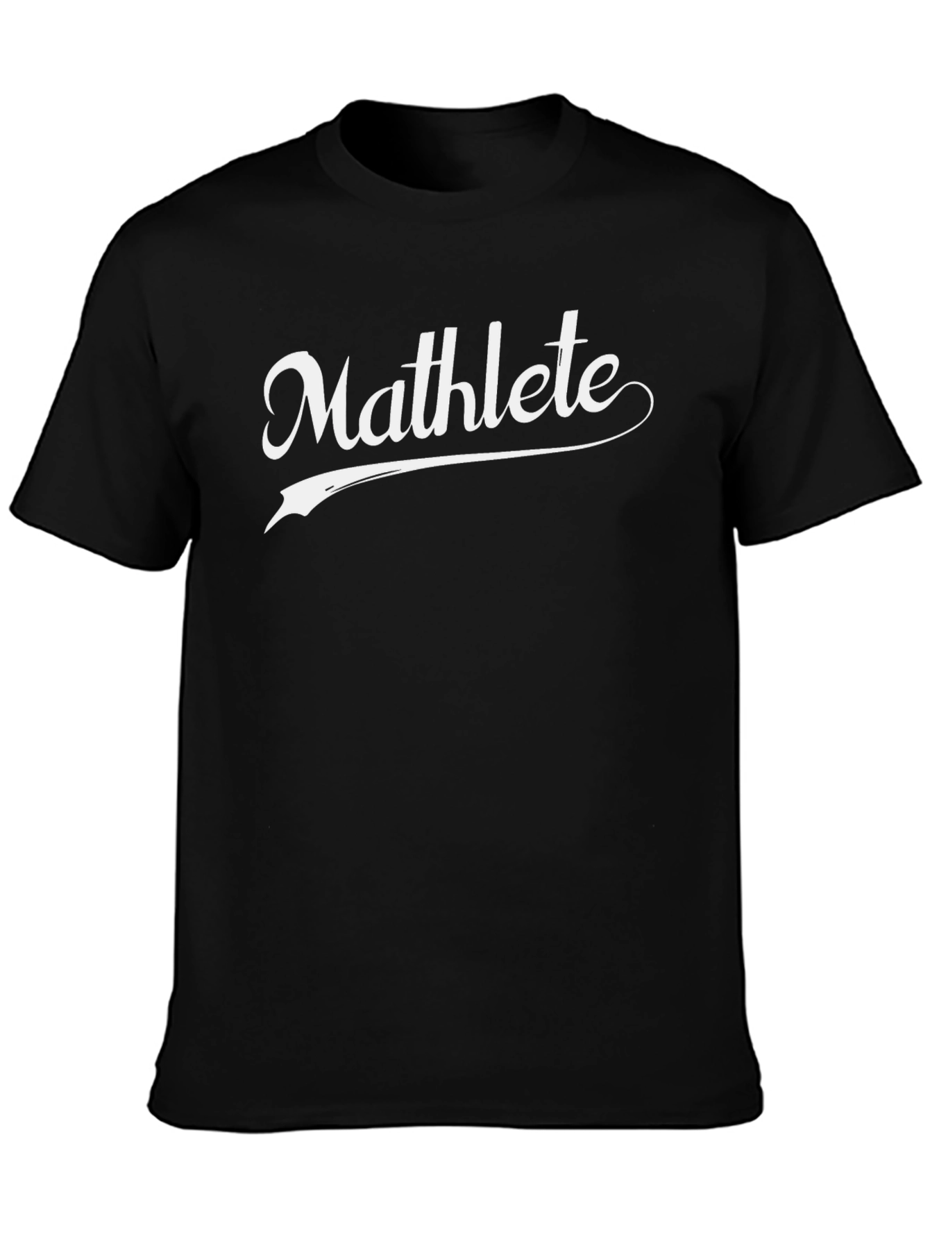 Mathlete T-Shirt - Black Cotton Graphic Tee