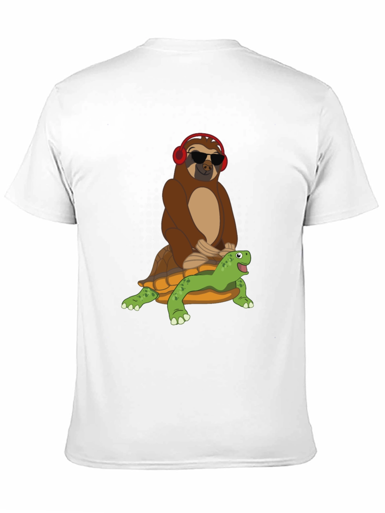 Sloth Riding Turtle Graphic Tee