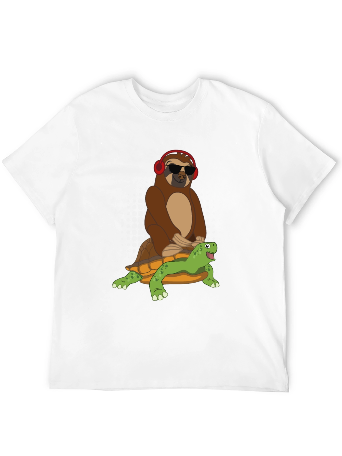 Sloth Riding Turtle Graphic Tee
