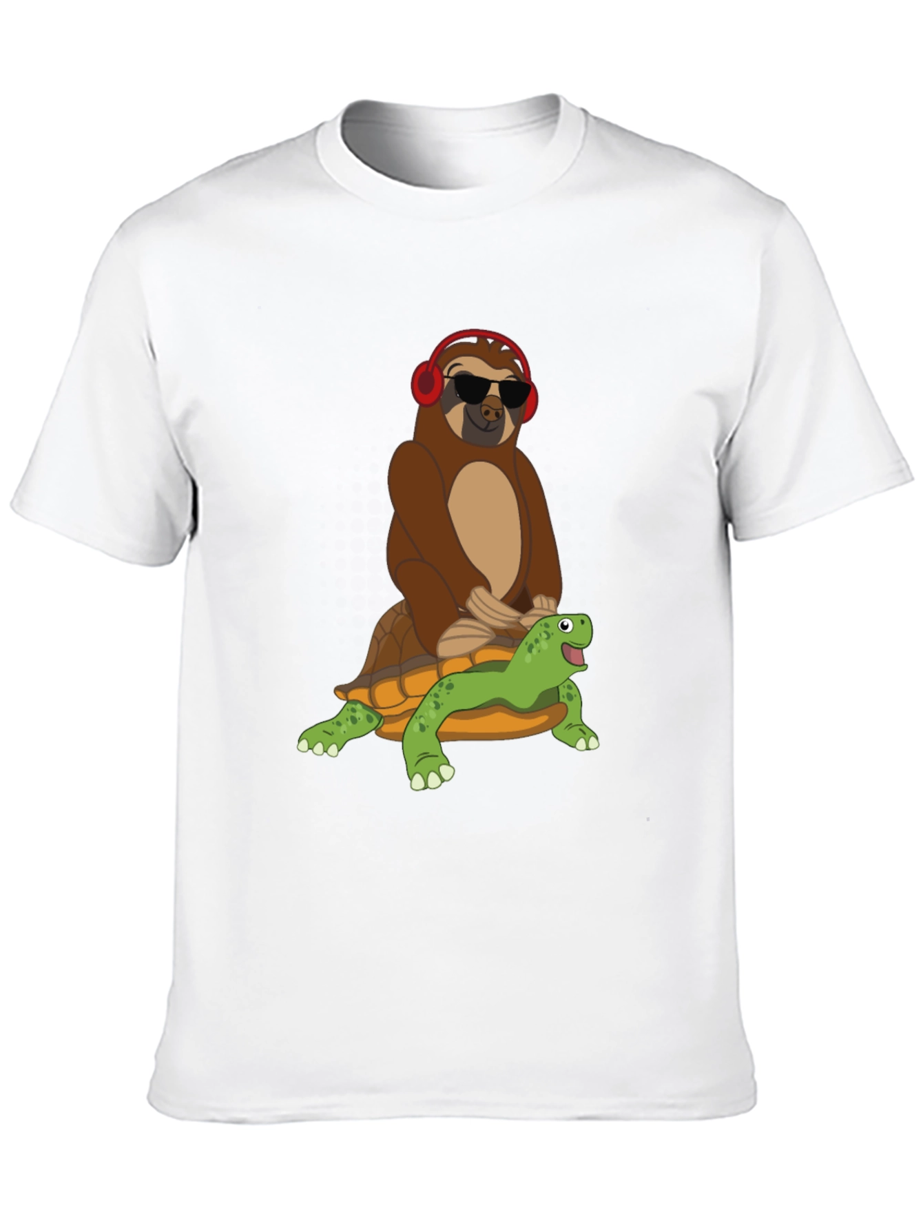 Sloth Riding Turtle Graphic Tee