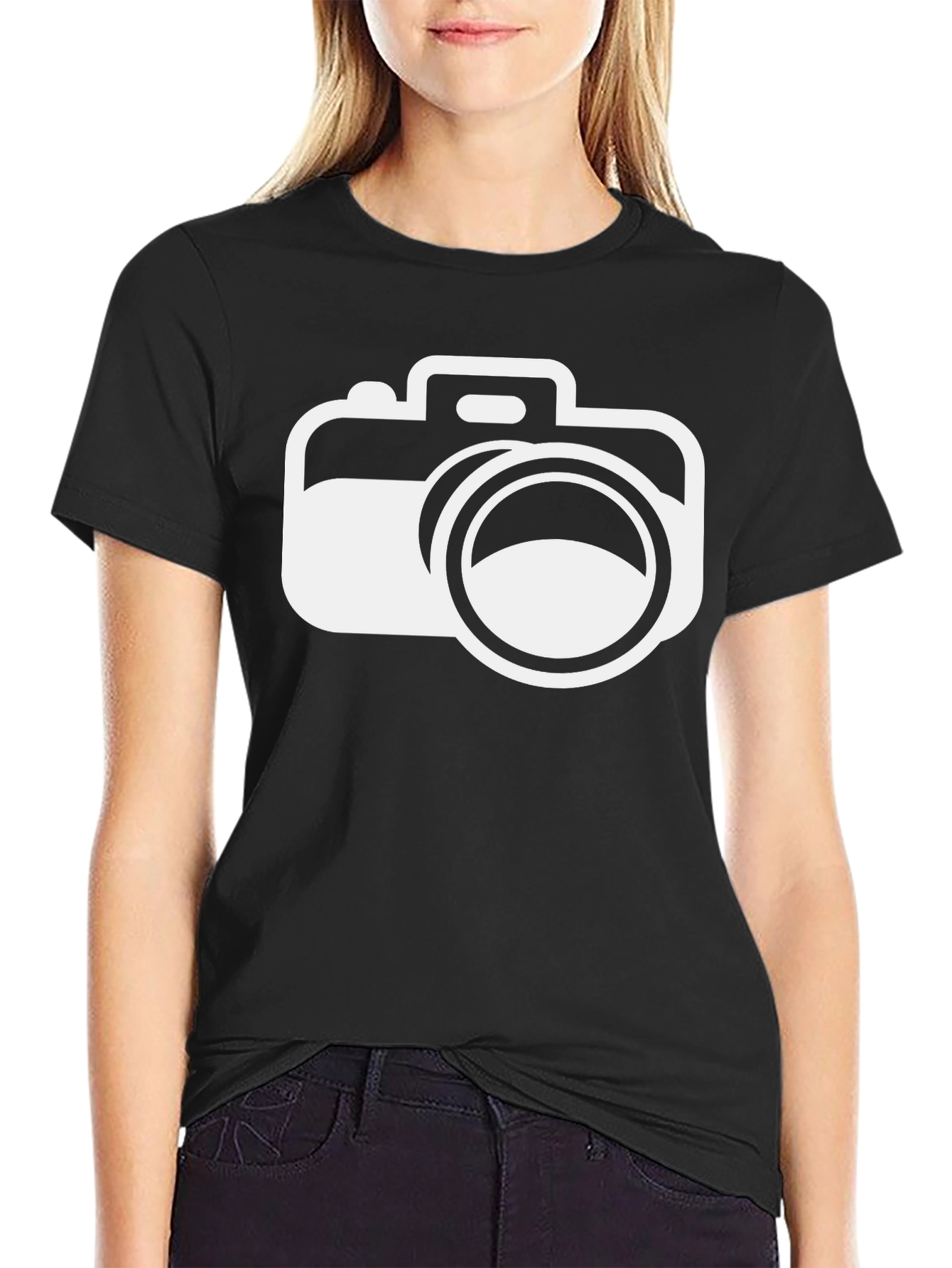Camera Graphic Black T-Shirt