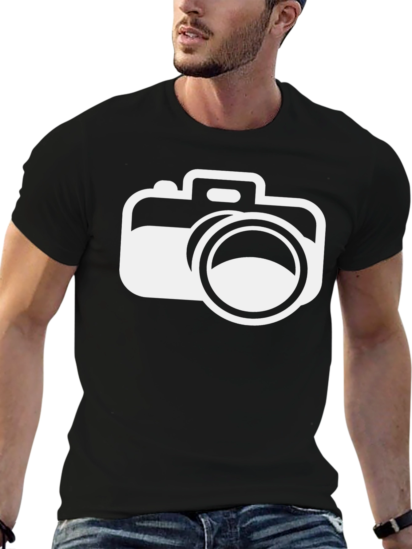 Camera Graphic Black T-Shirt