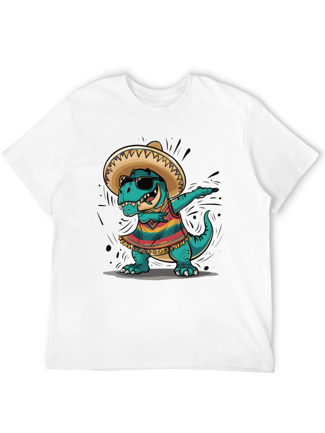 Dabbing Dinosaur Fiesta T-Shirt