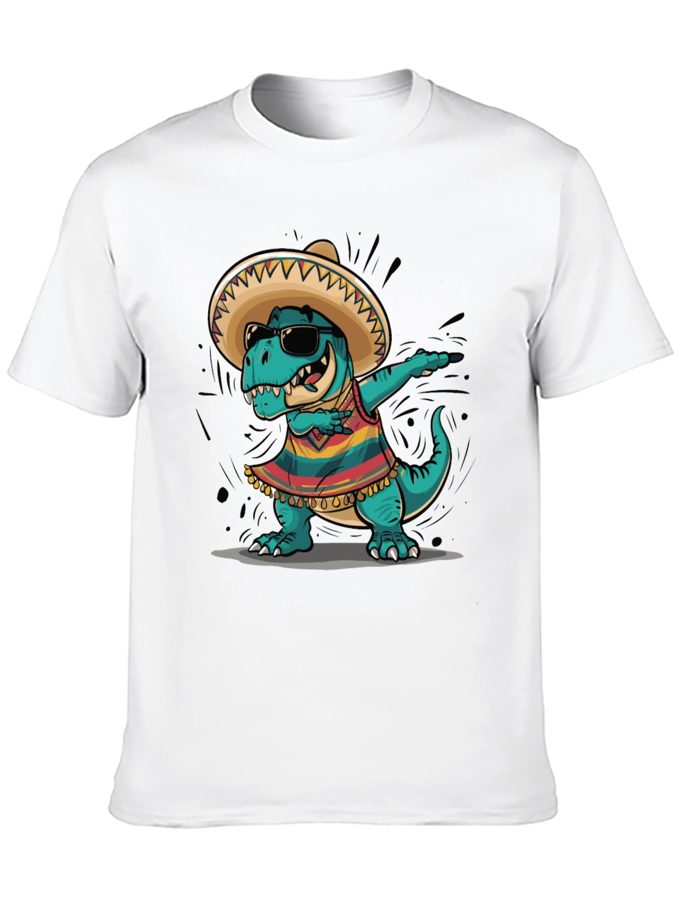 Dabbing Dinosaur Fiesta T-Shirt