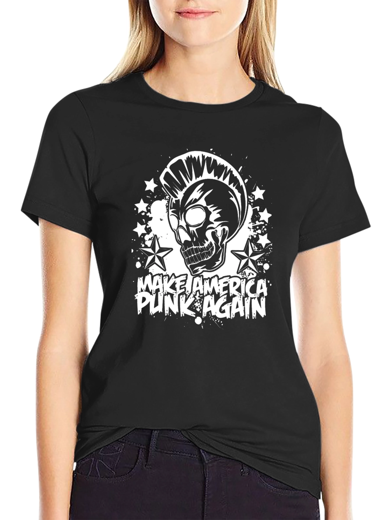 Punk Skull Graphic Tee - Make America Punk Again!