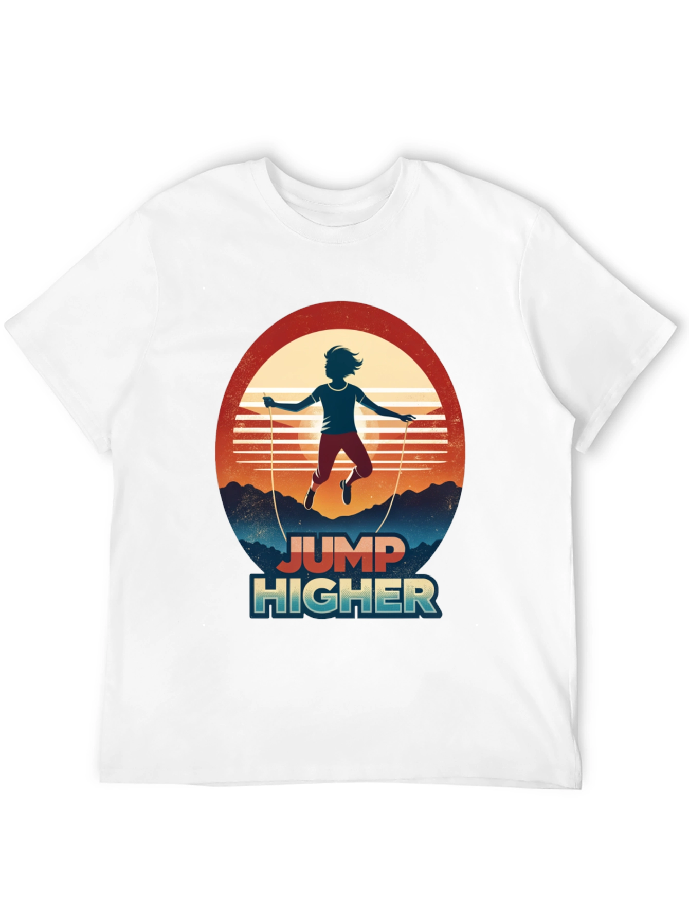 Jump Higher Graphic Tee - Retro Style