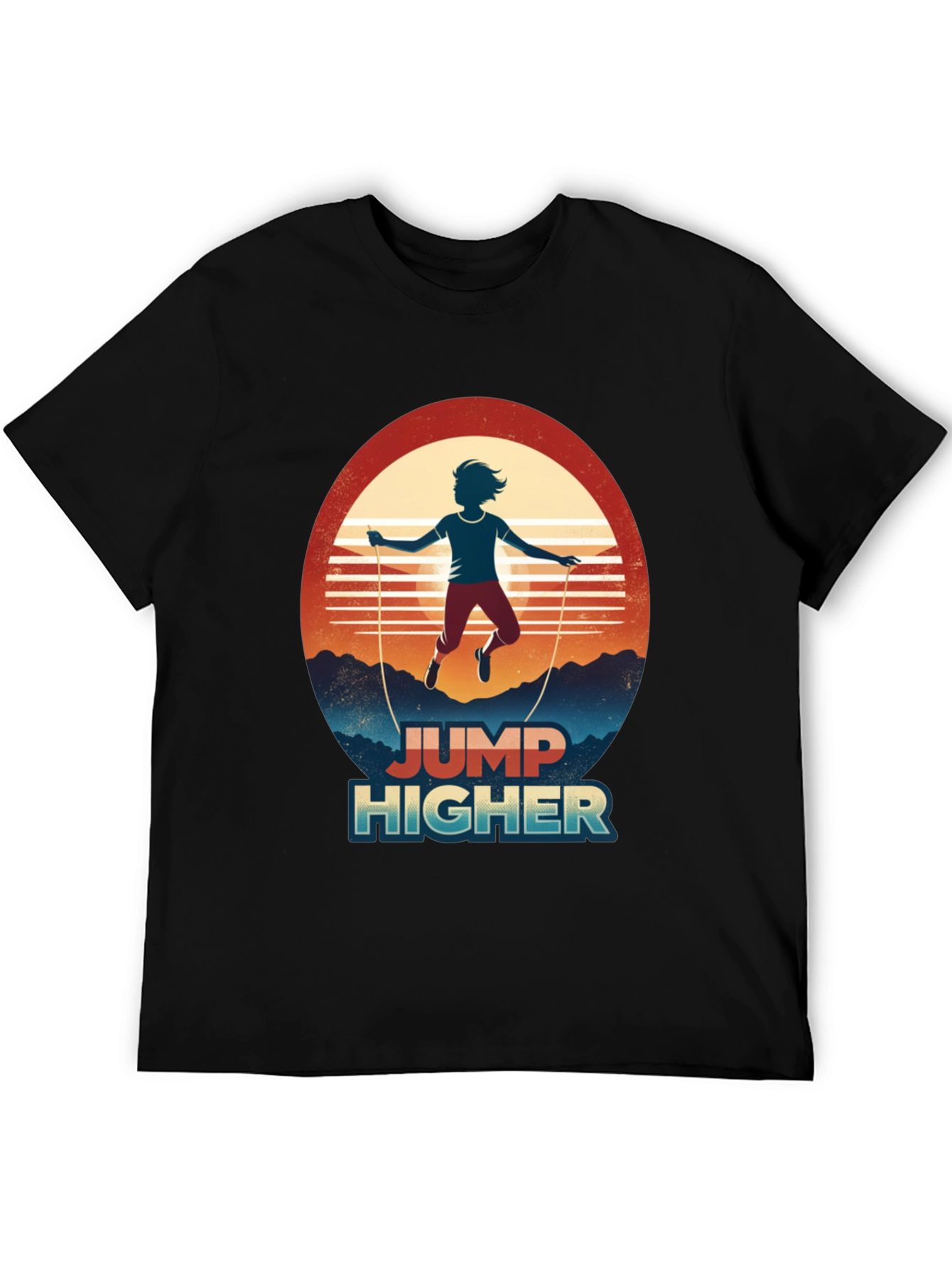 Jump Higher Graphic Tee - Retro Style