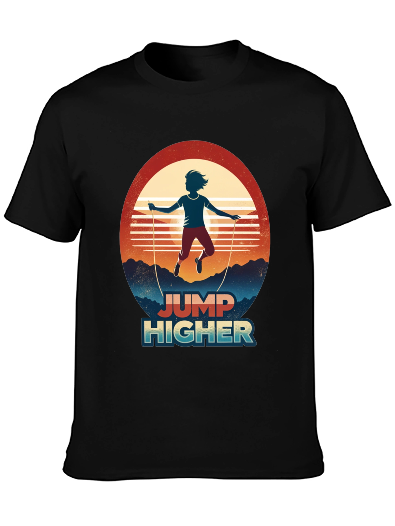 Jump Higher Graphic Tee - Retro Style