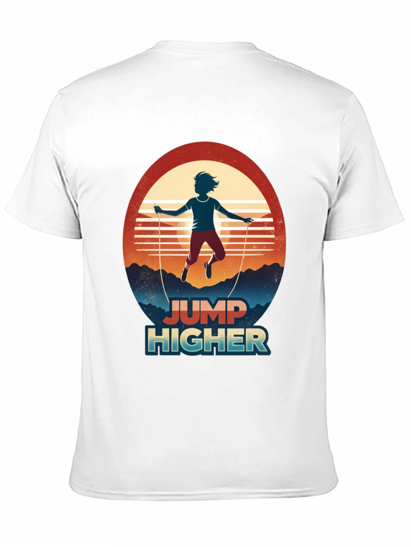 Jump Higher Graphic Tee - Retro Style