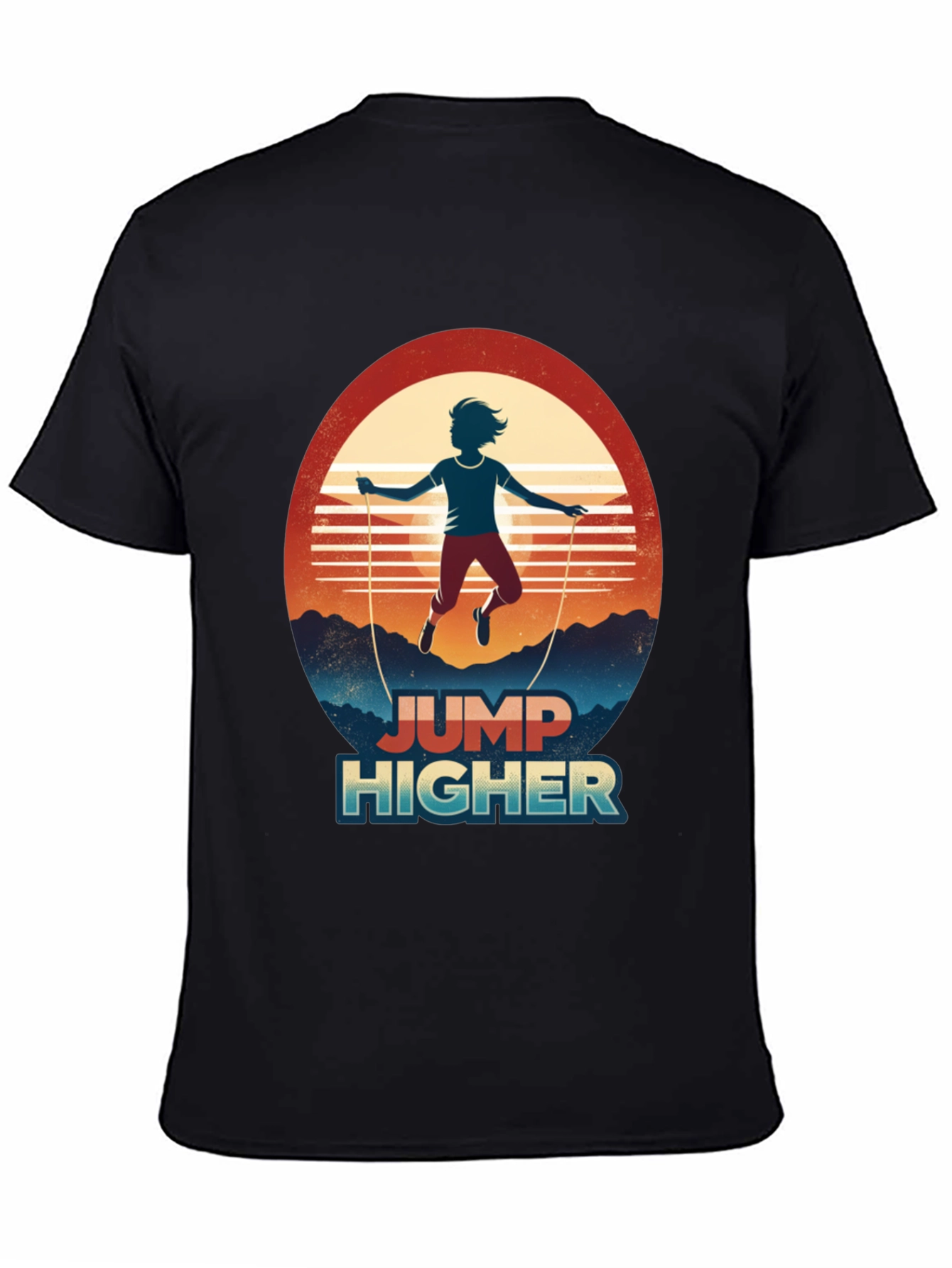 Jump Higher Graphic Tee - Retro Style