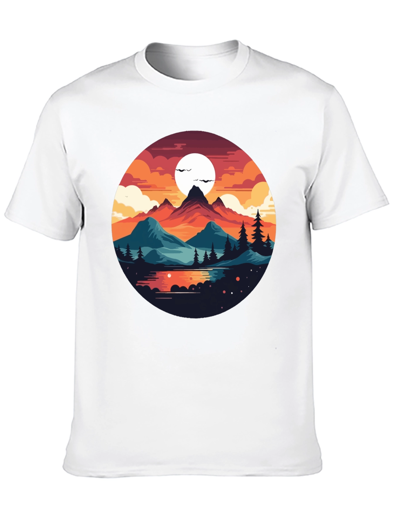 Scenic Mountainscape Graphic Tee