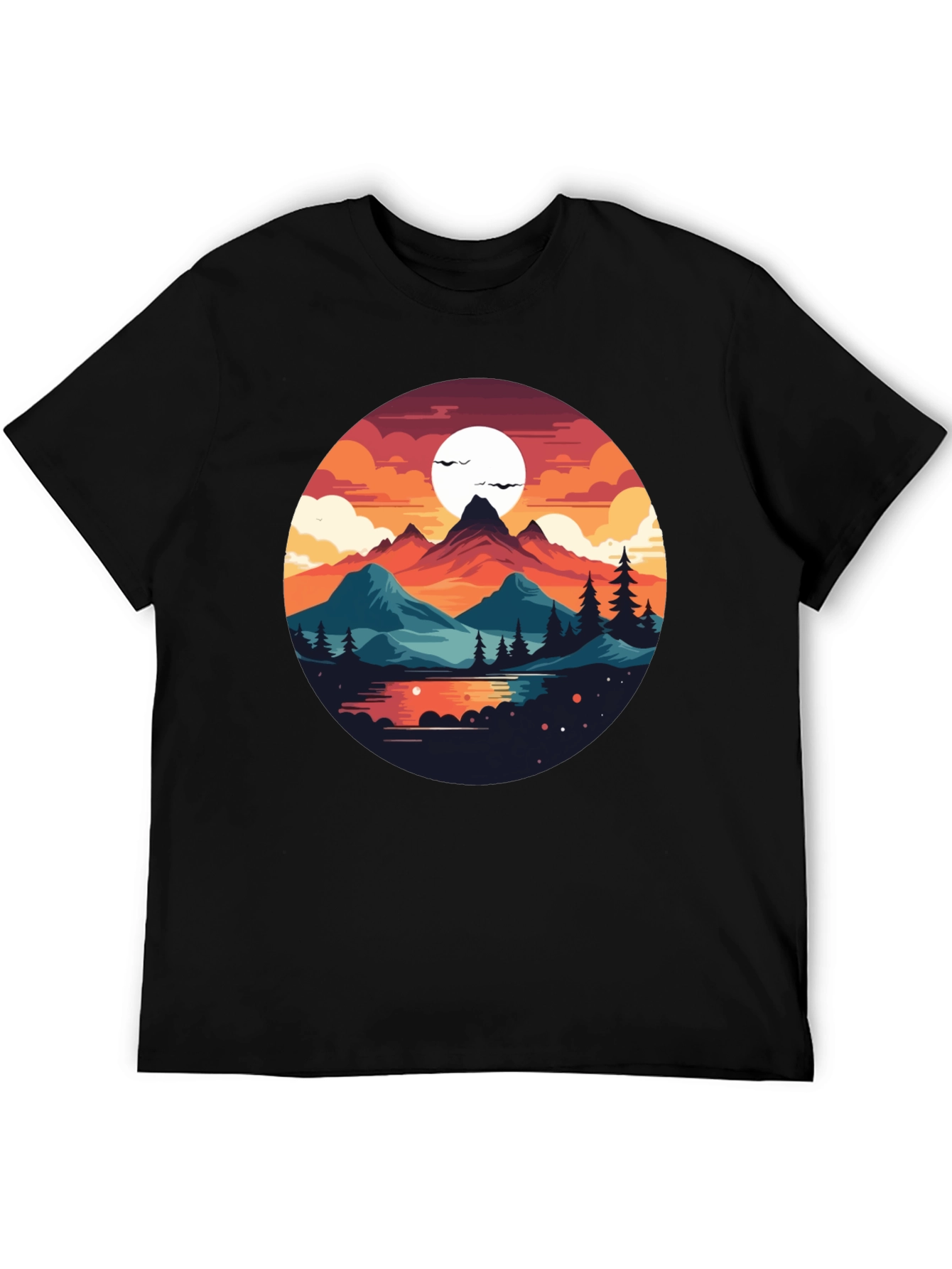 Scenic Mountainscape Graphic Tee