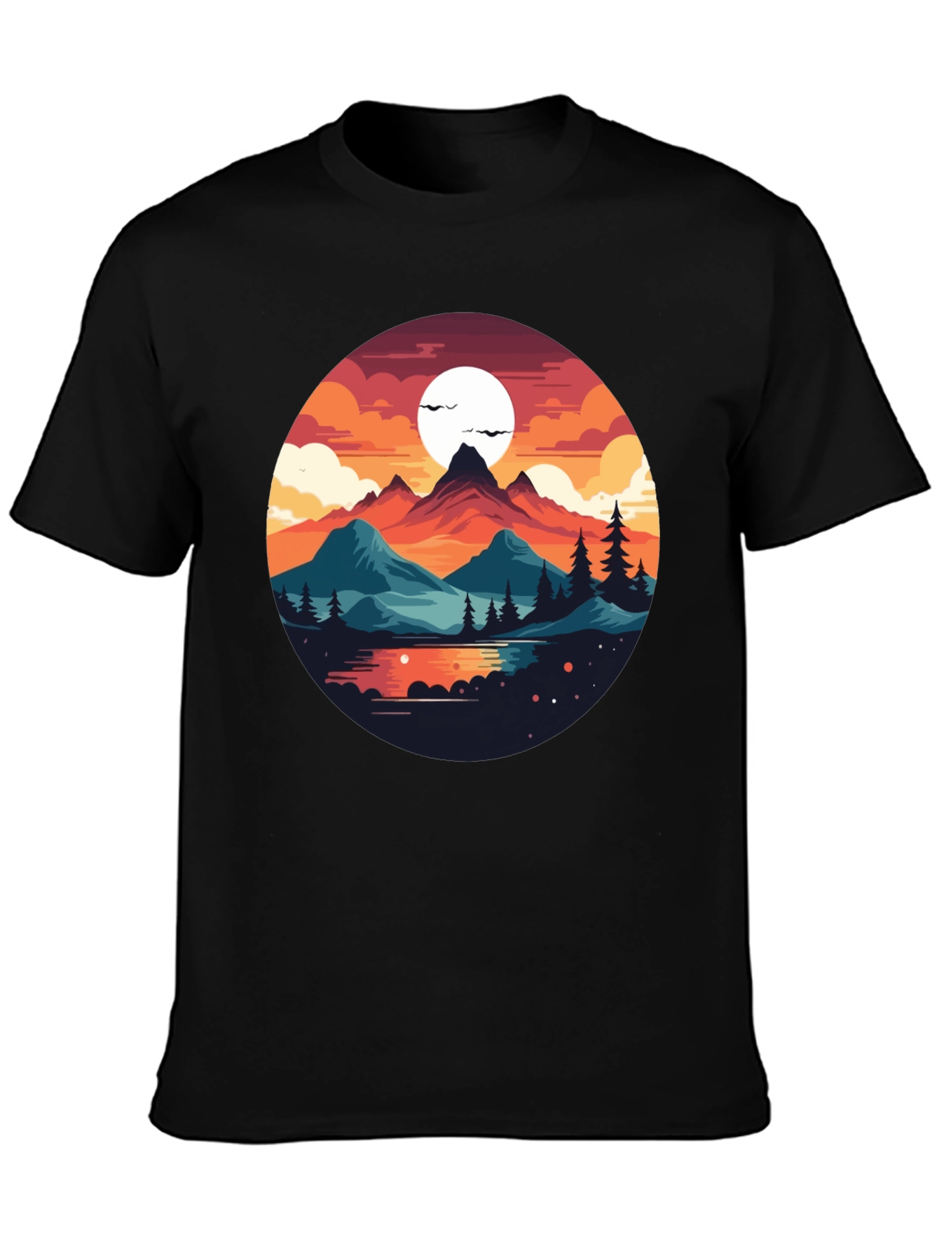 Scenic Mountainscape Graphic Tee